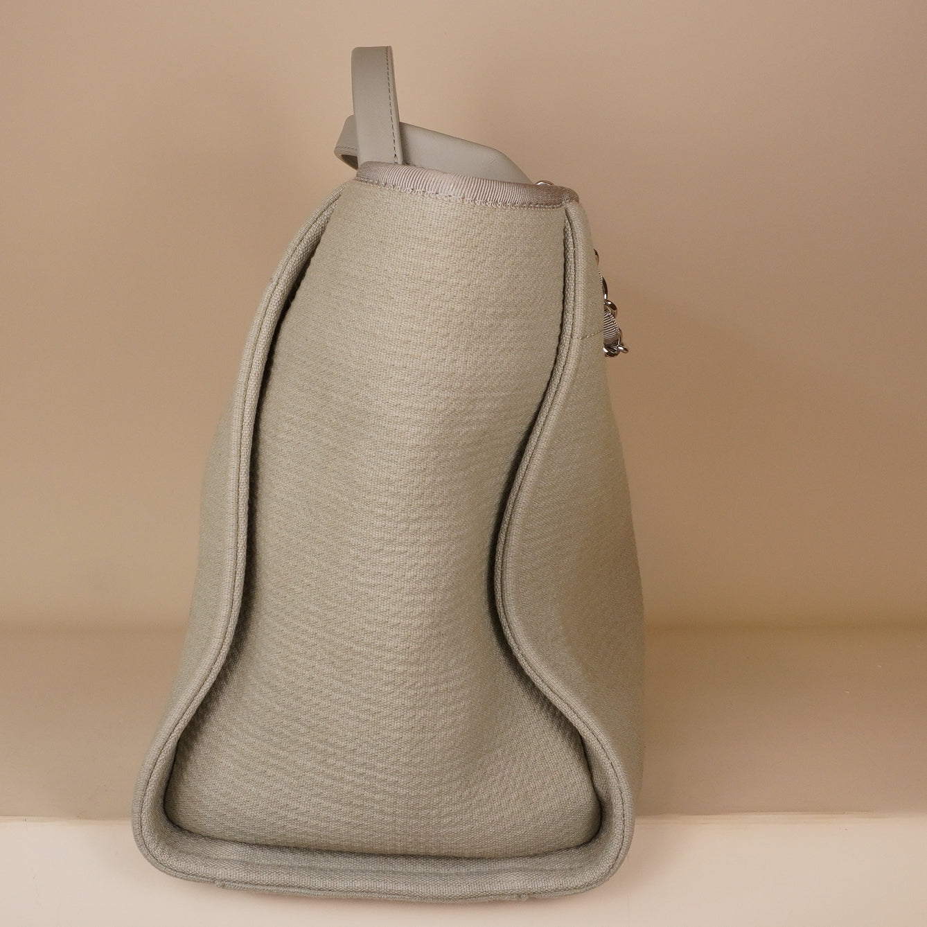 PRE-OWNED CC Medium Deauville Shopping Tote w/ Pouch