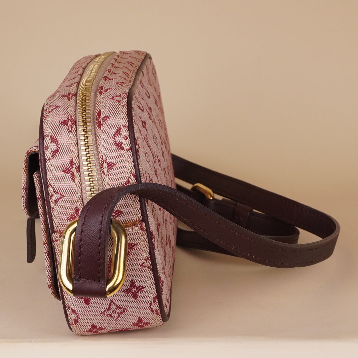 PRE-OWNED LV Cherry Monogram Mini Lin Juliette Bag