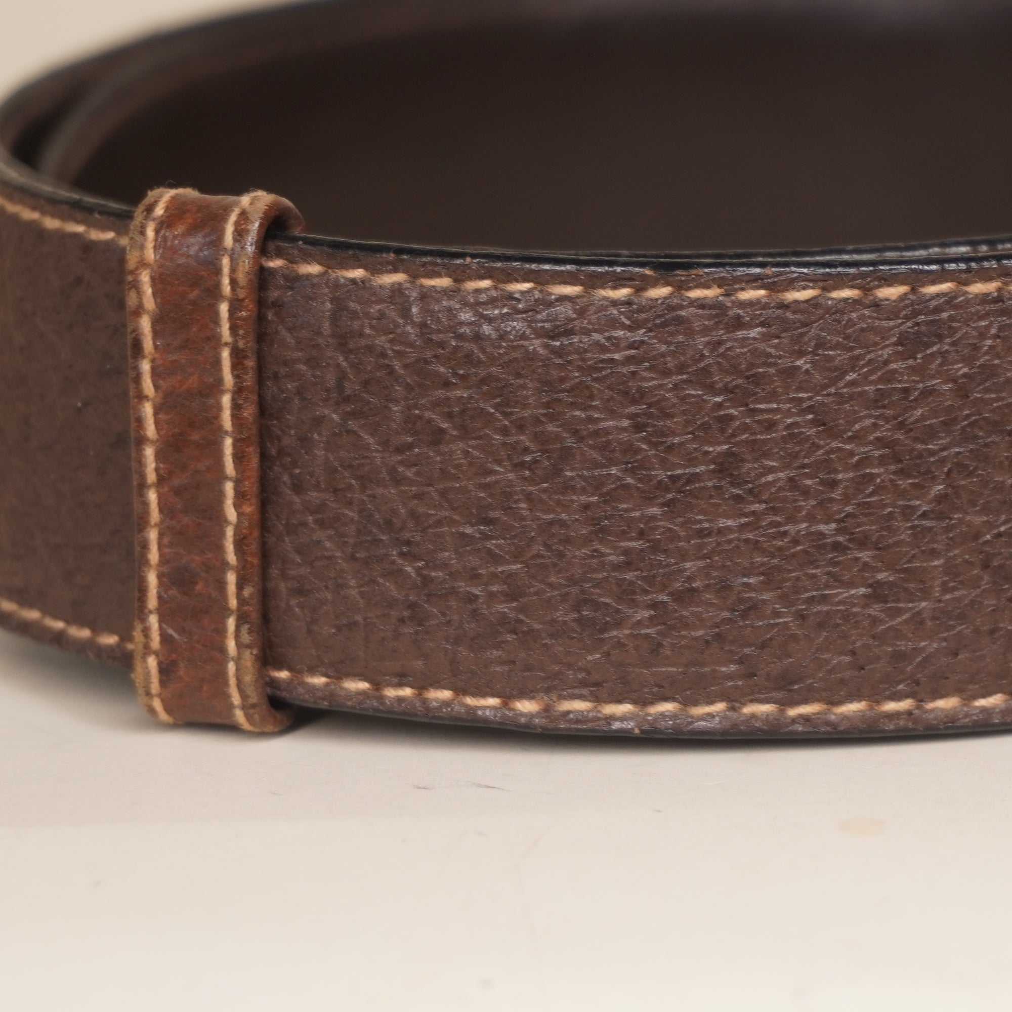 https://thevintagecaffe.com/products/pre-owned-interlocking-g-belt-dark-brown-leather-hardware