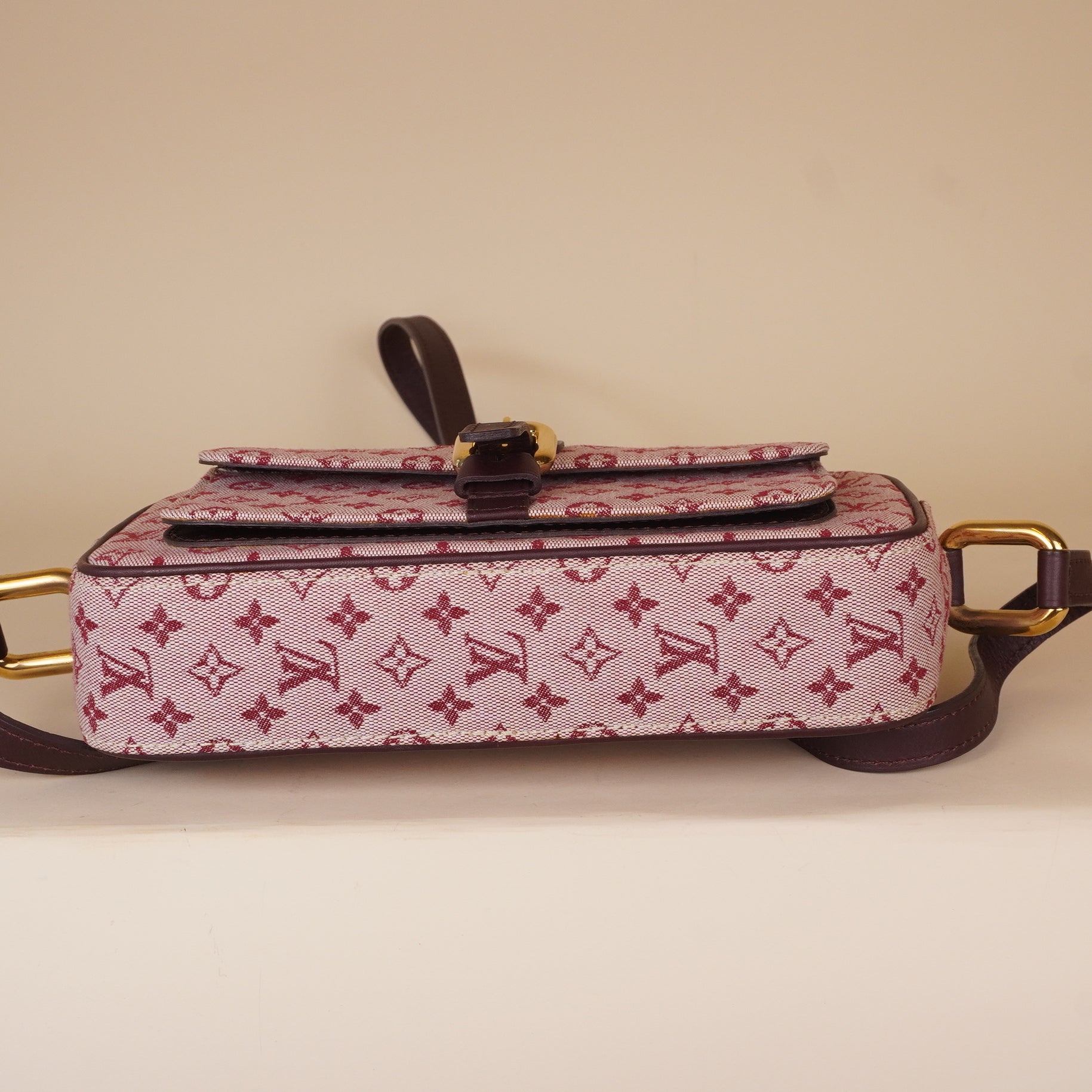 PRE-OWNED LV Cherry Monogram Mini Lin Juliette Bag