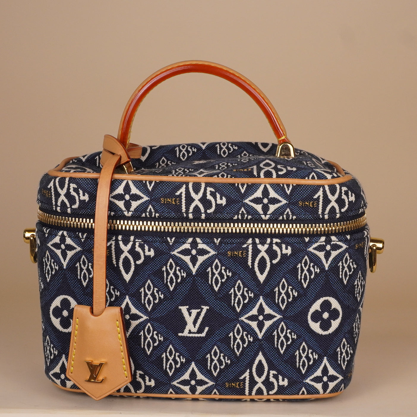 PRE-OWNED LV Jacquard Since 1854 Vanity PM Blue