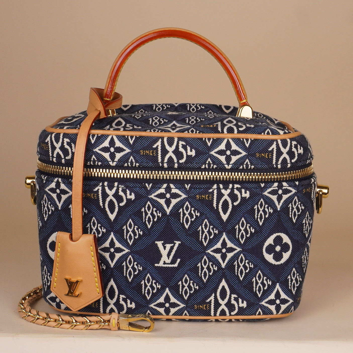 PRE-OWNED LV Jacquard Since 1854 Vanity PM Blue