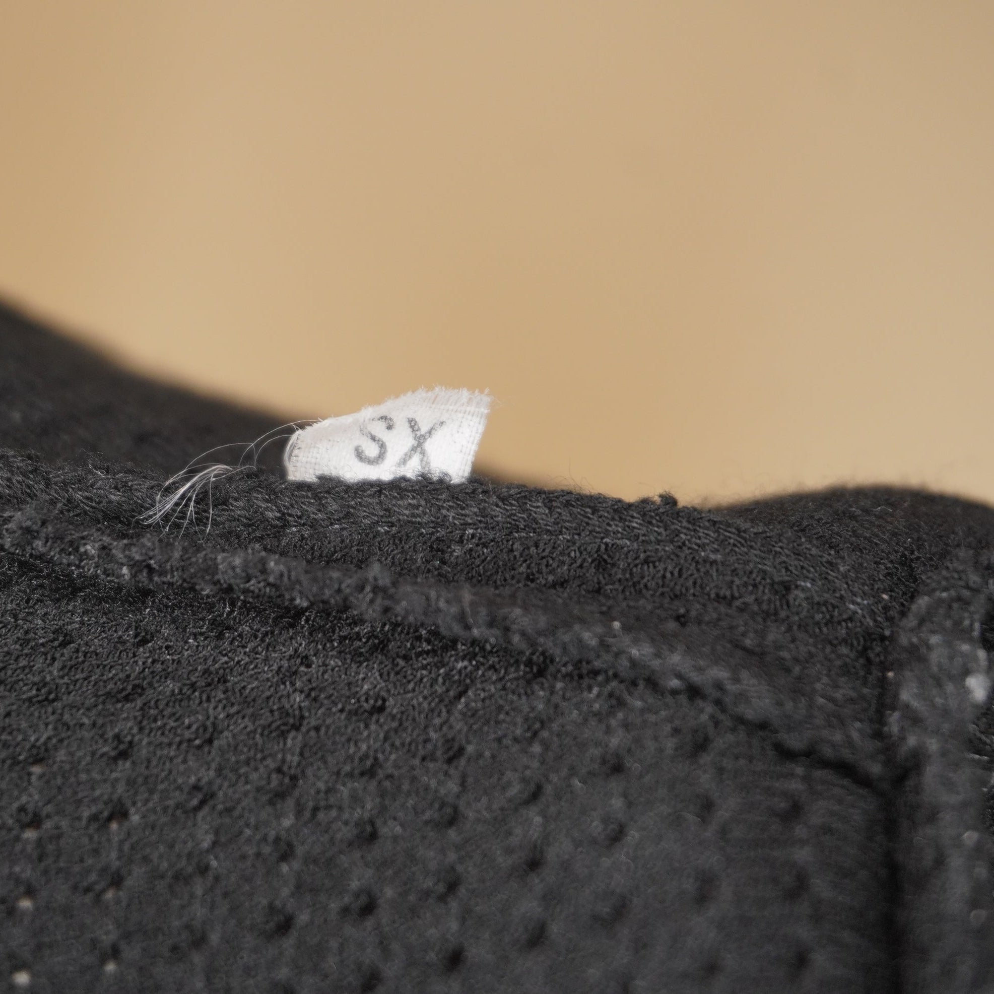 PRE-OWNED Floral Cross Stitch Pointelle Dress Black XS