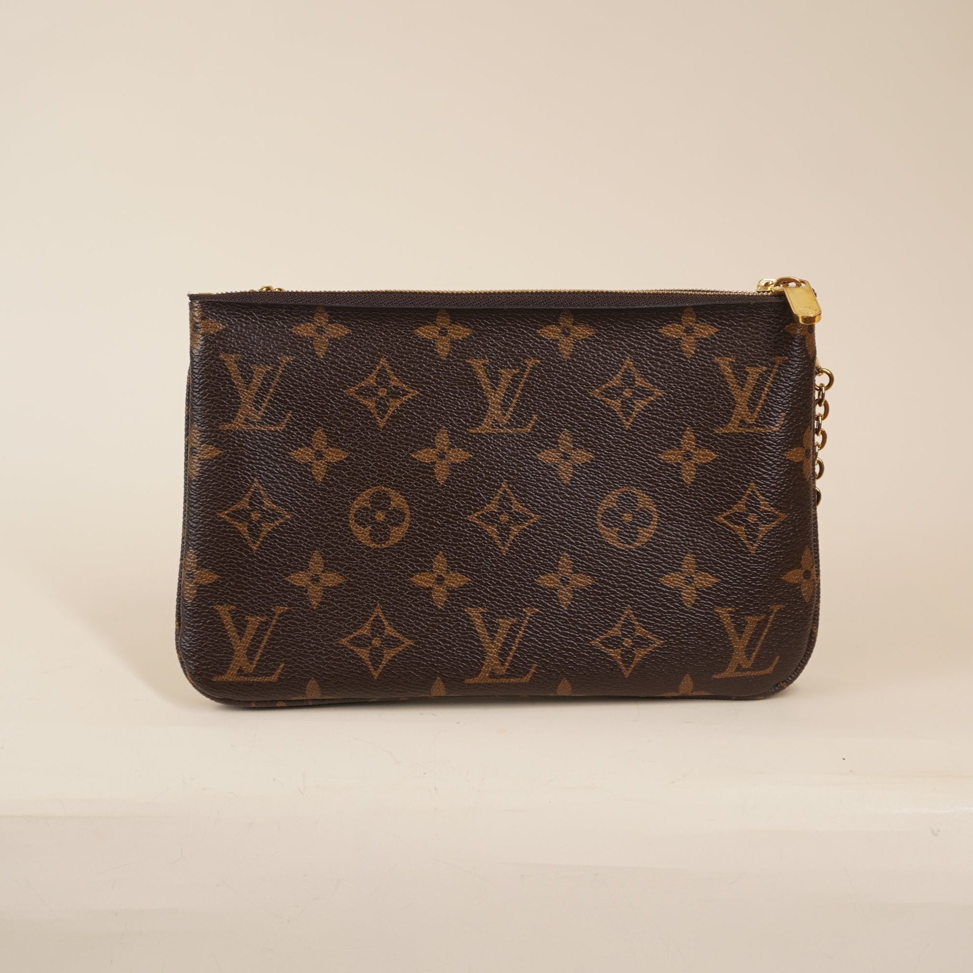 PRE-OWNED LV Monogram Double Zip Pochette Illustre Vivienne Shanghai 2019