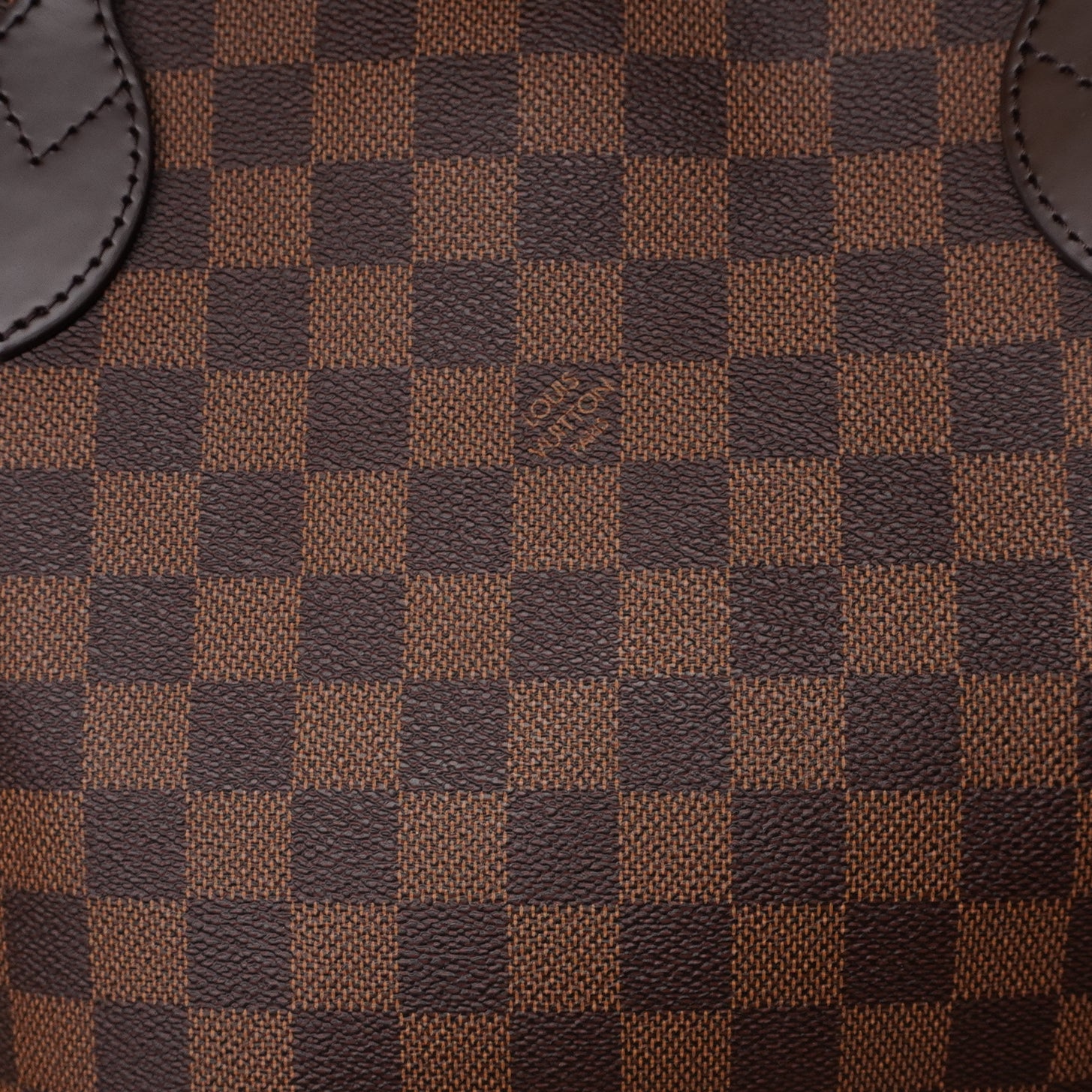 PRE-OWNED LV Damier Ebene Neverfull MM Tote with Pouch