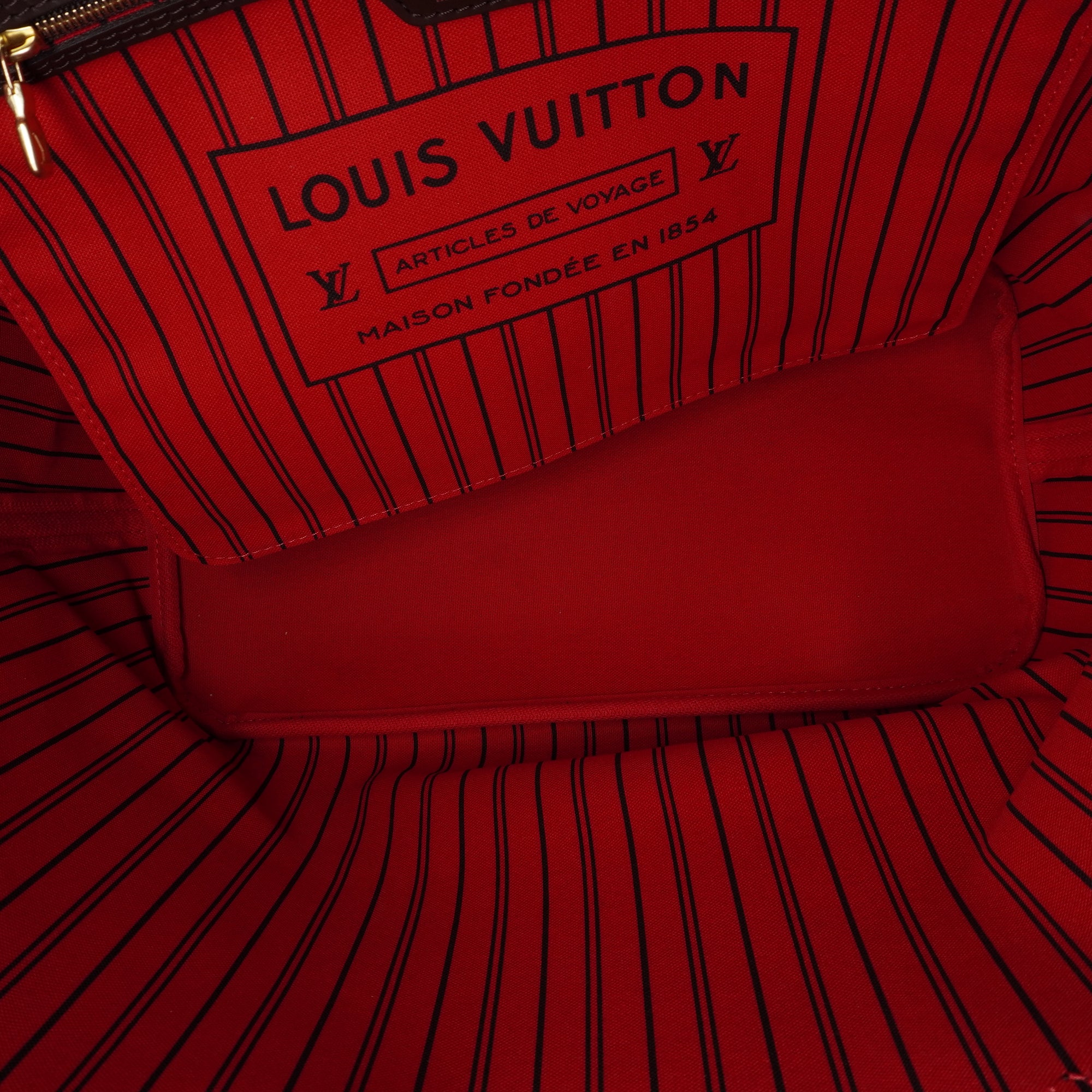 PRE-OWNED LV Damier Ebene Neverfull MM Tote with Pouch