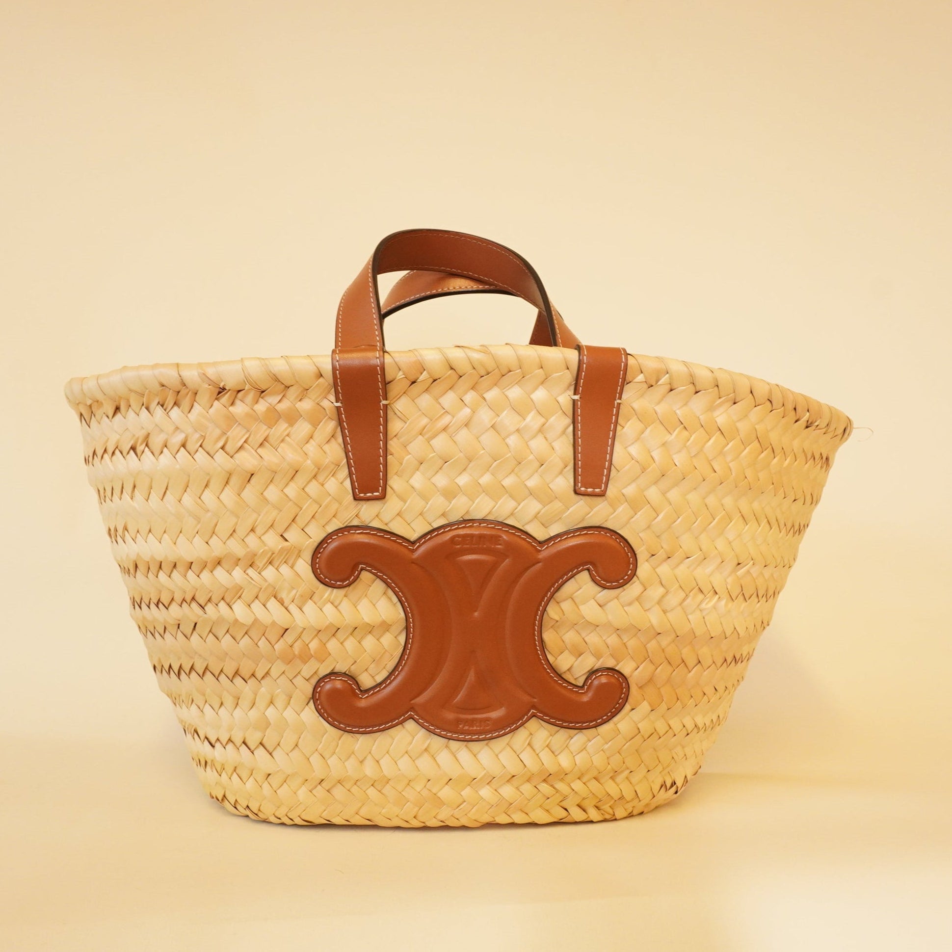 Bolso de hombro clásico para adolescentes, marrón y beige, usado