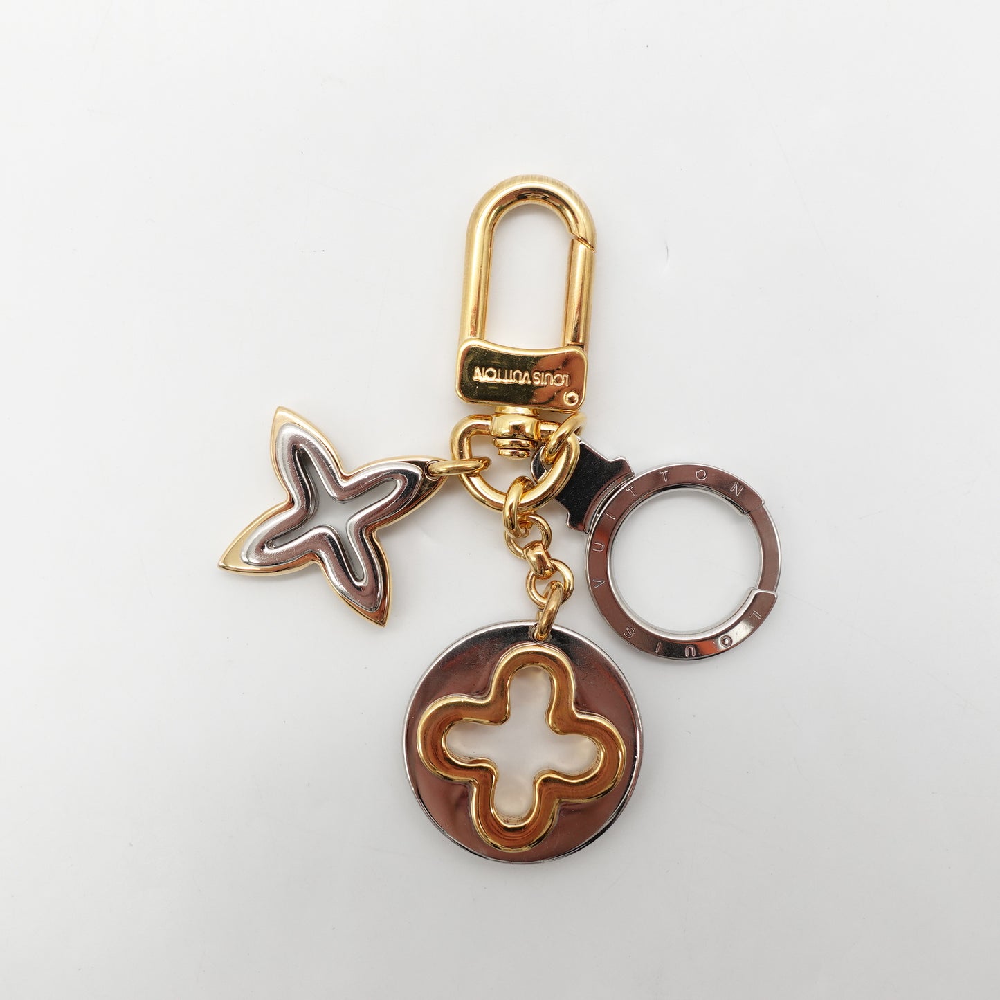 PRE-OWNED LV Insolence Key Holder And Bag Charm