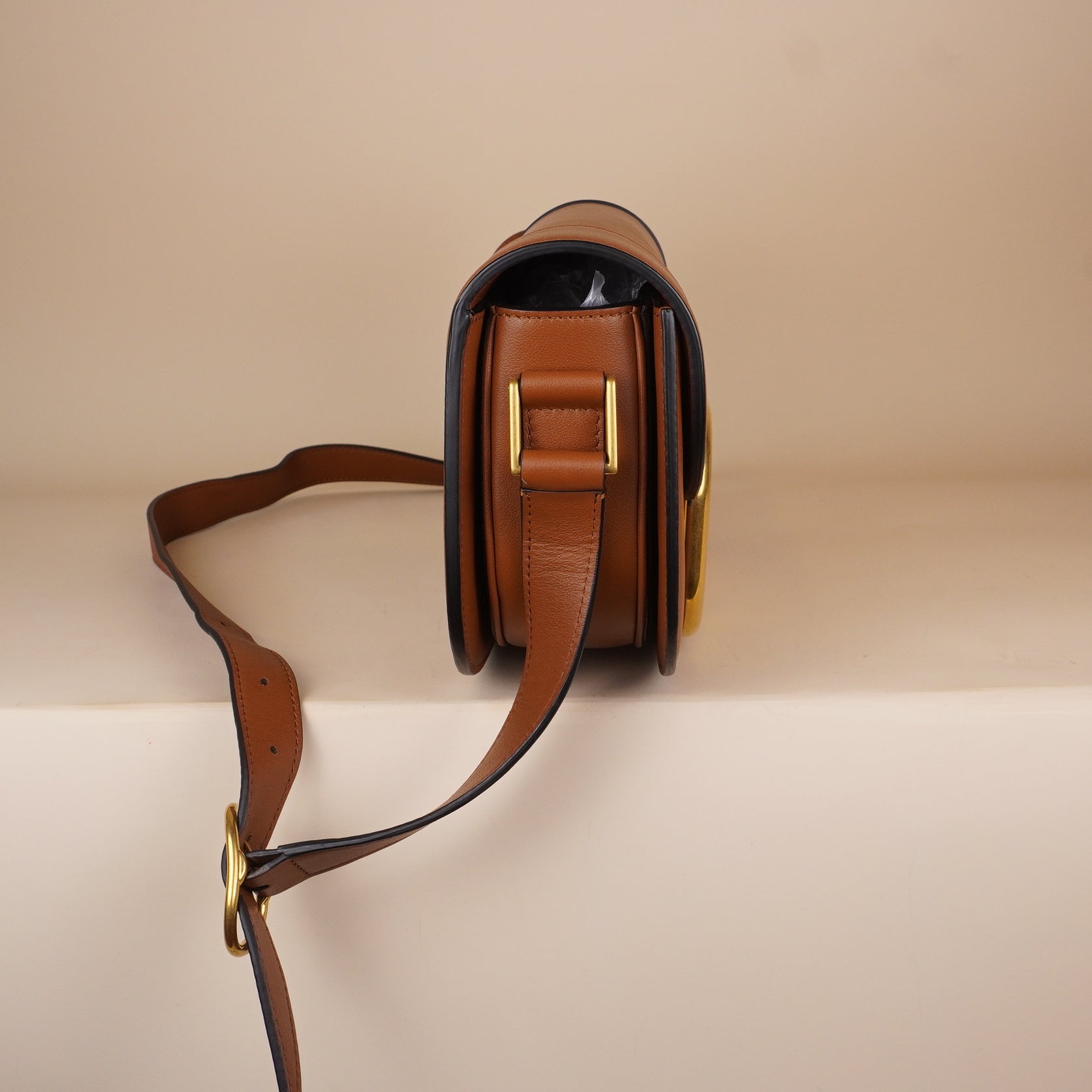 PRE-OWNED Supervee Calfskin Crossbody Bag