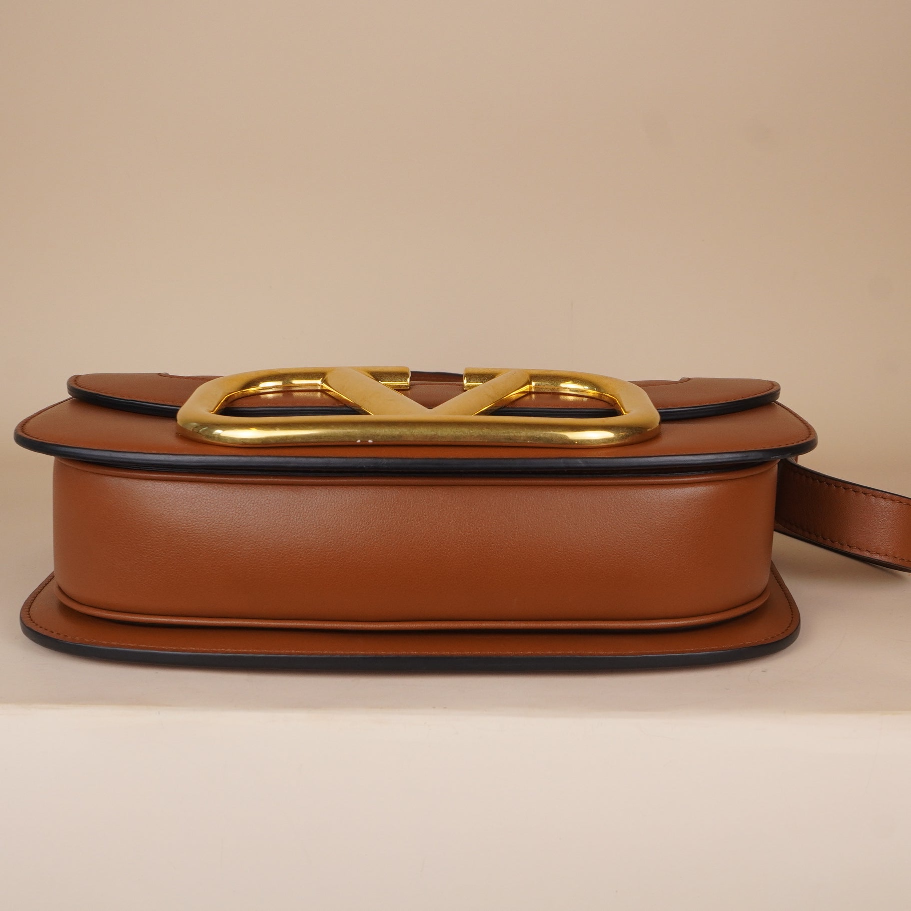 PRE-OWNED Supervee Calfskin Crossbody Bag