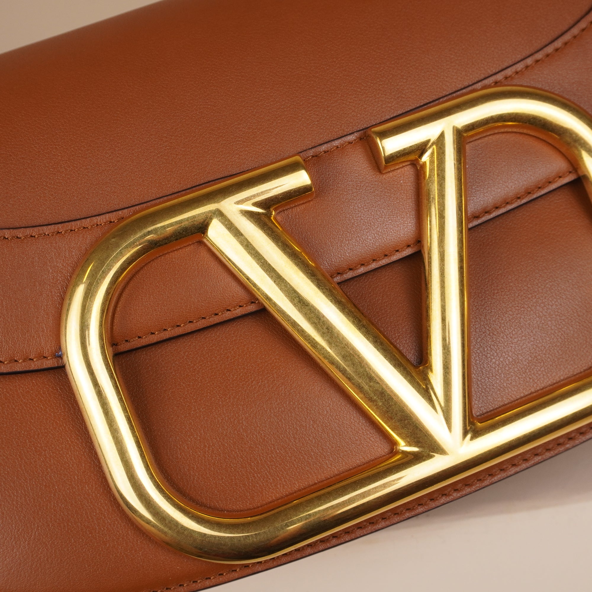 PRE-OWNED Supervee Calfskin Crossbody Bag