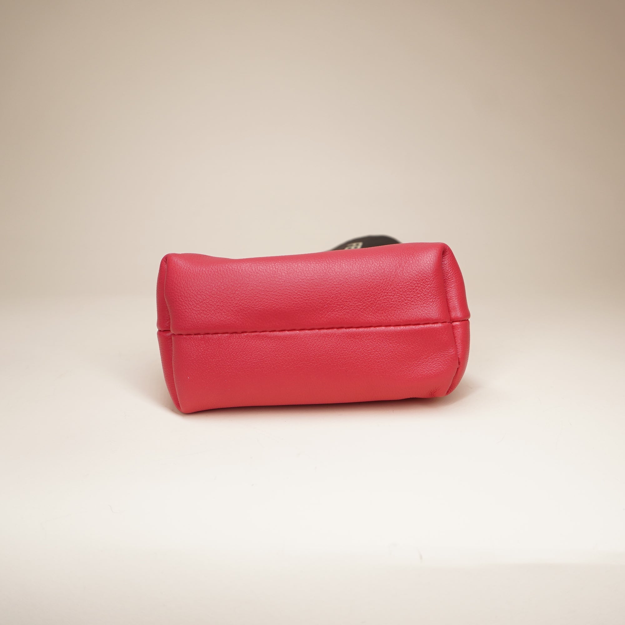 PRE-OWNED FF Shiny Nappa Nano First Bag Charm Pink