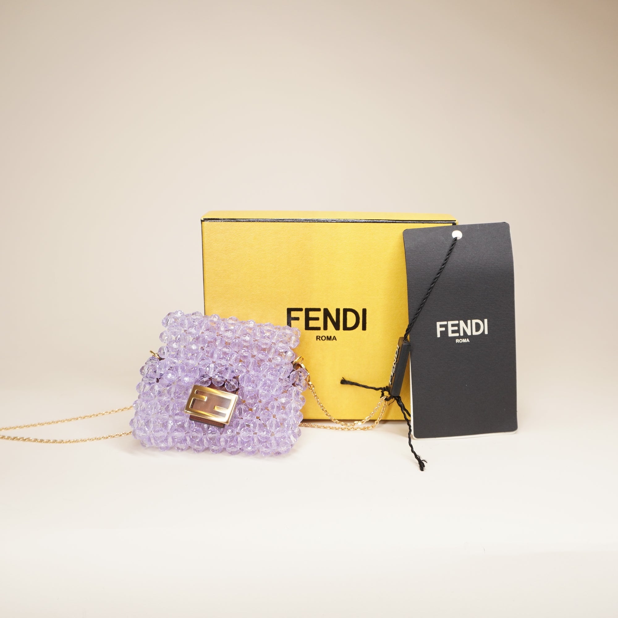 Pico Baguette Purple Crystal Shoulder Bag