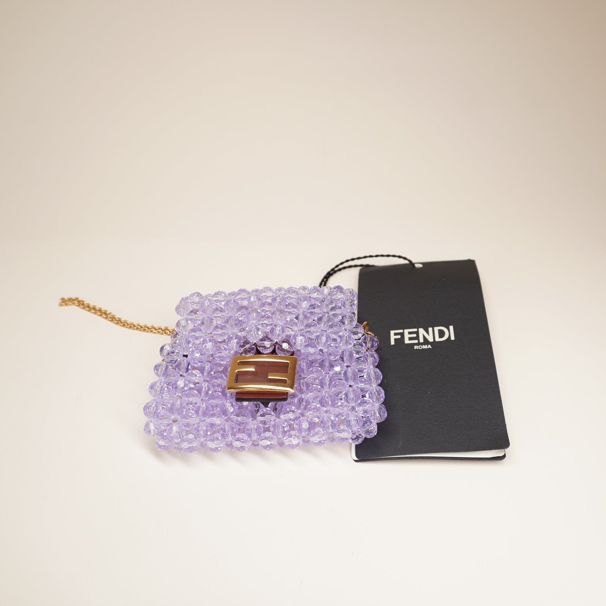 Pico Baguette Purple Crystal Shoulder Bag