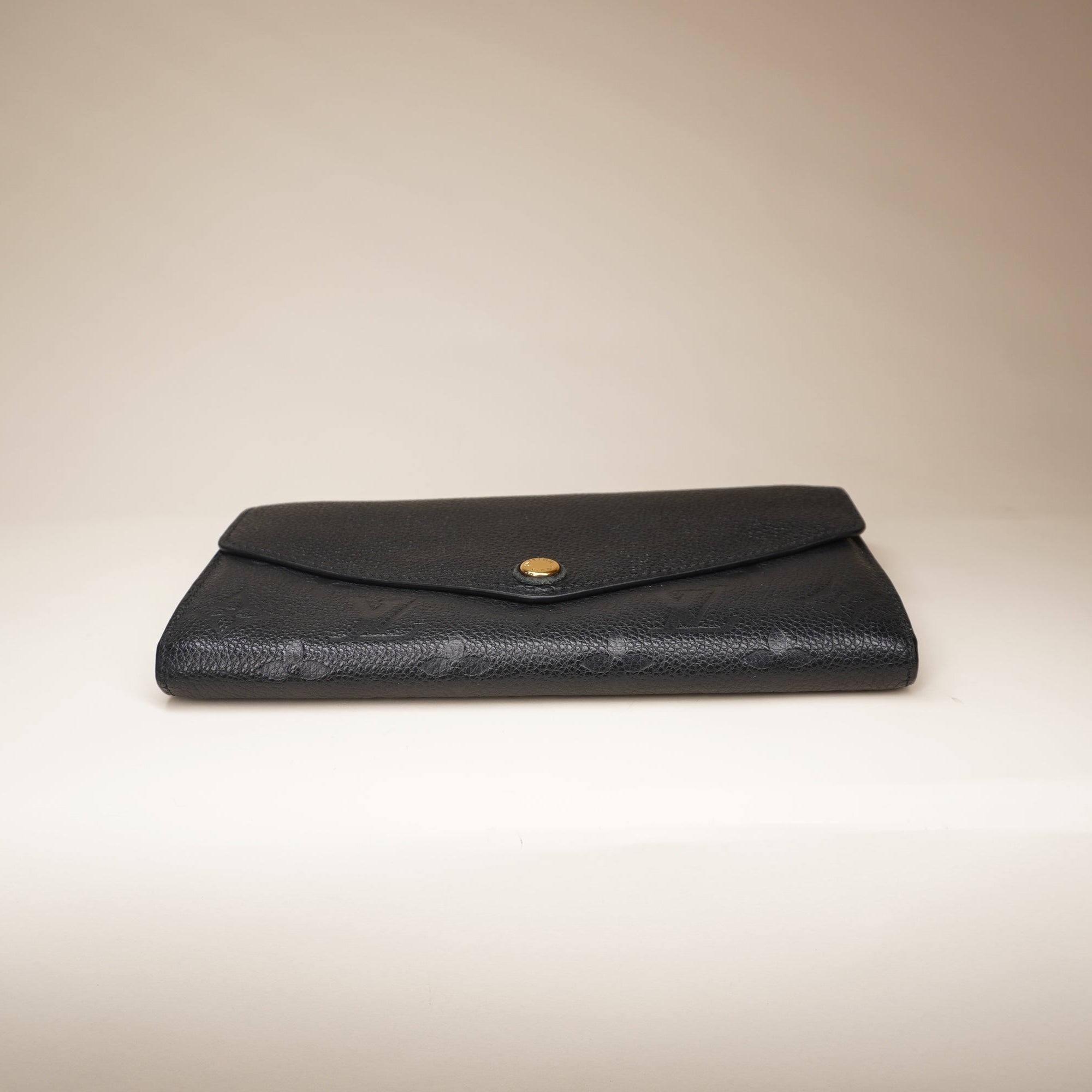LV Black Empreinte Leather Sarah Wallet