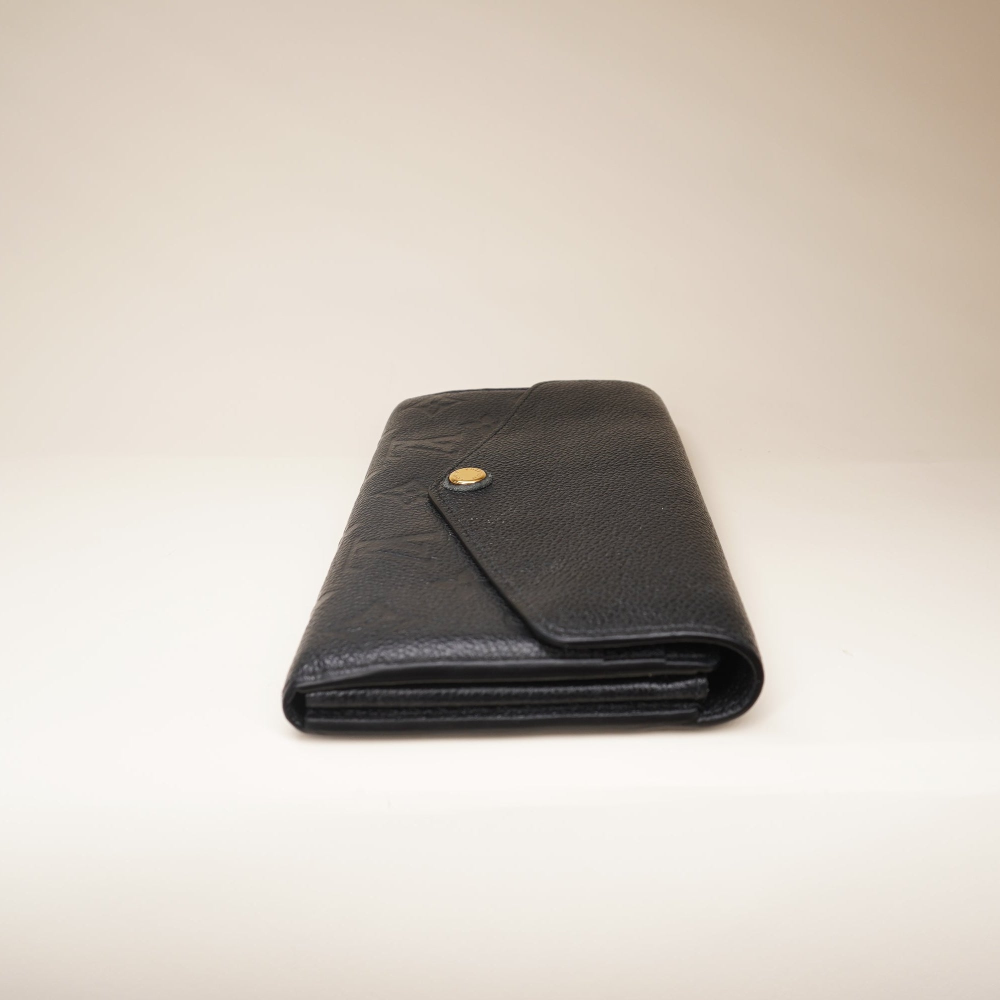 LV Black Empreinte Leather Sarah Wallet