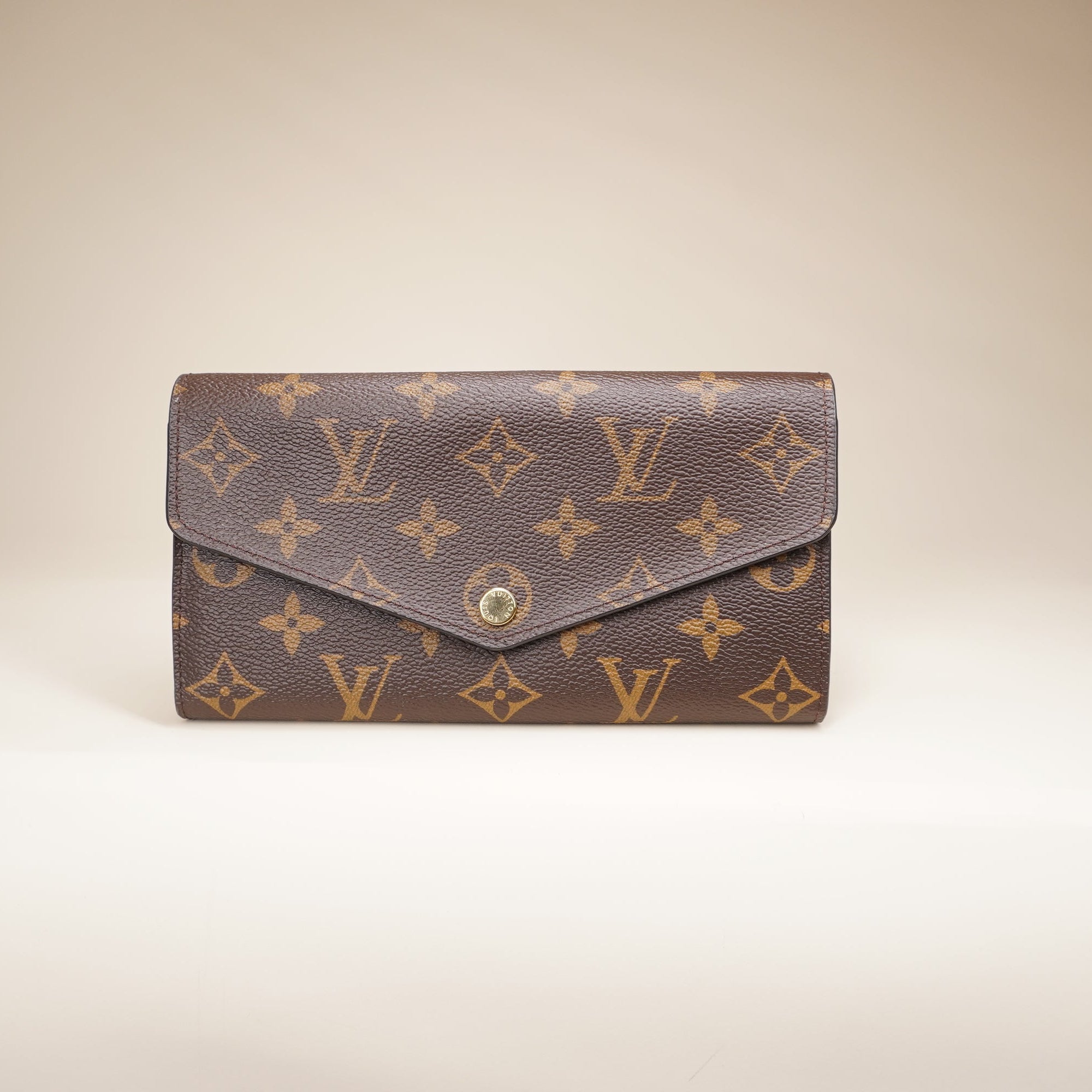 PRE-OWNED  LV Monogram Canvas Sarah Wallet