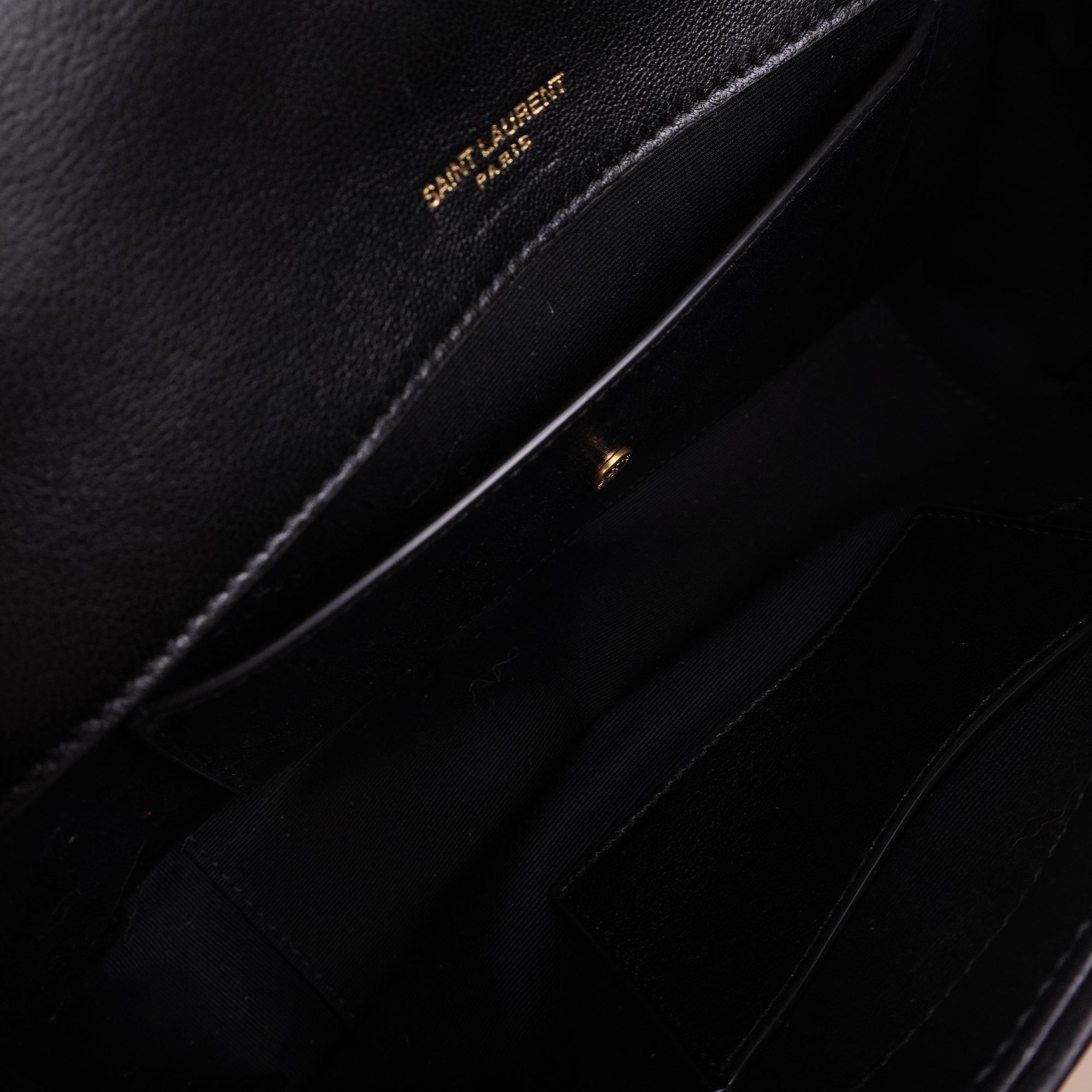 PRE-OWNED Matelassé Lambskin Black Loulou Small