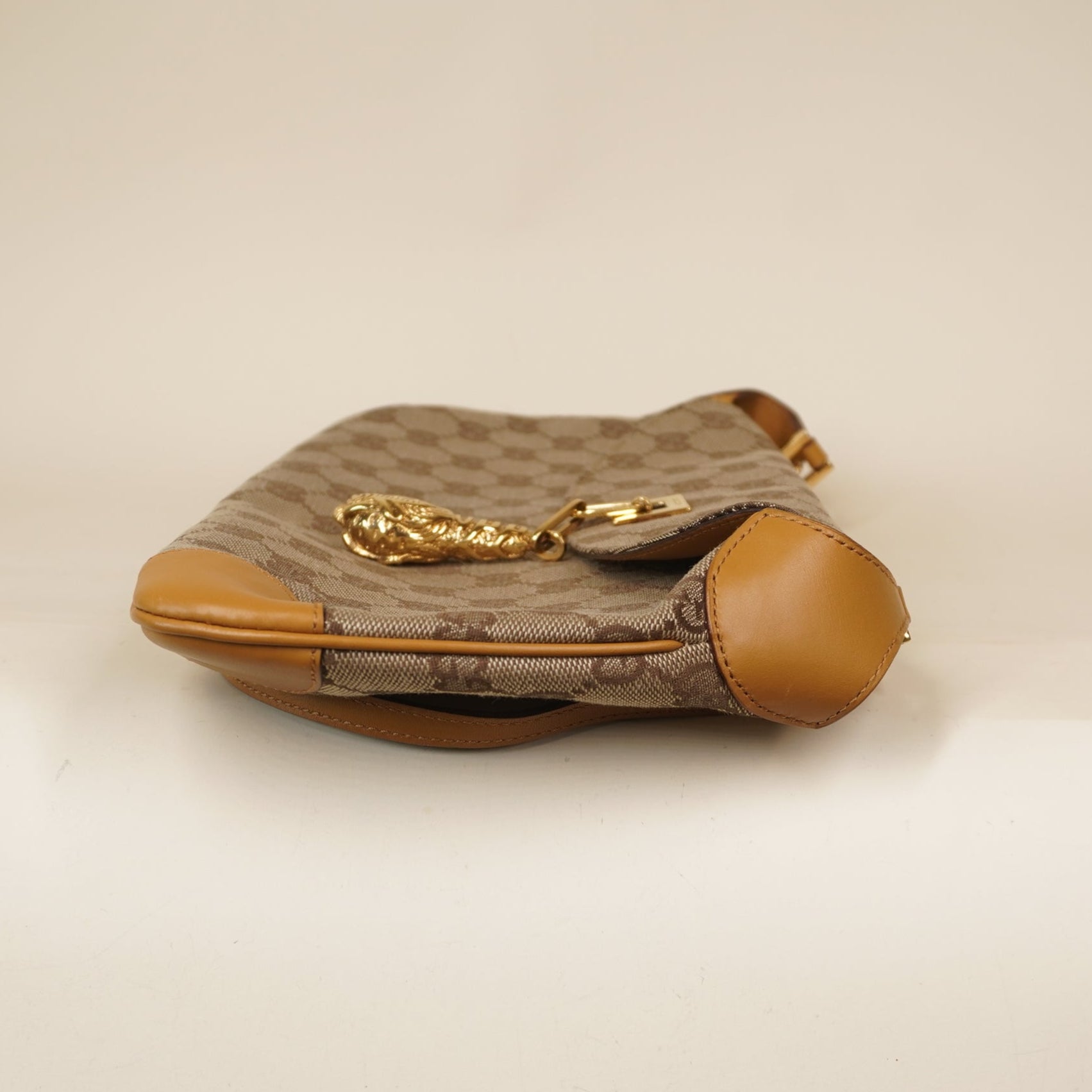PRE-OWNED GG Monogram Tiger Charm Shoulder Bag