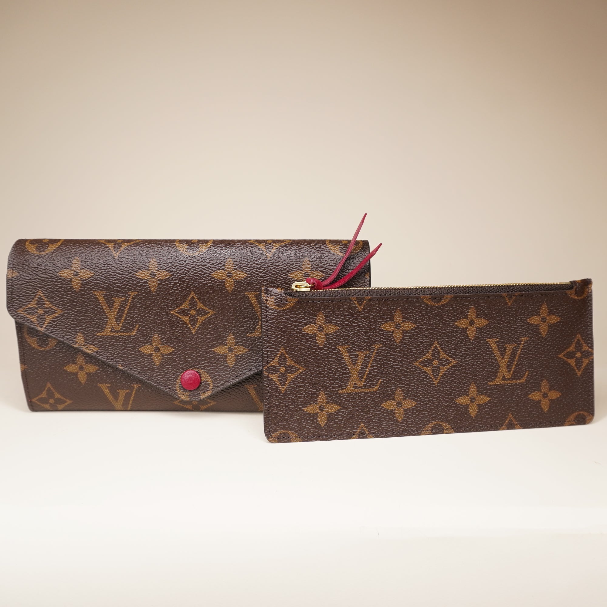 PRE-OWNED LV Monogram Josephine Wallet