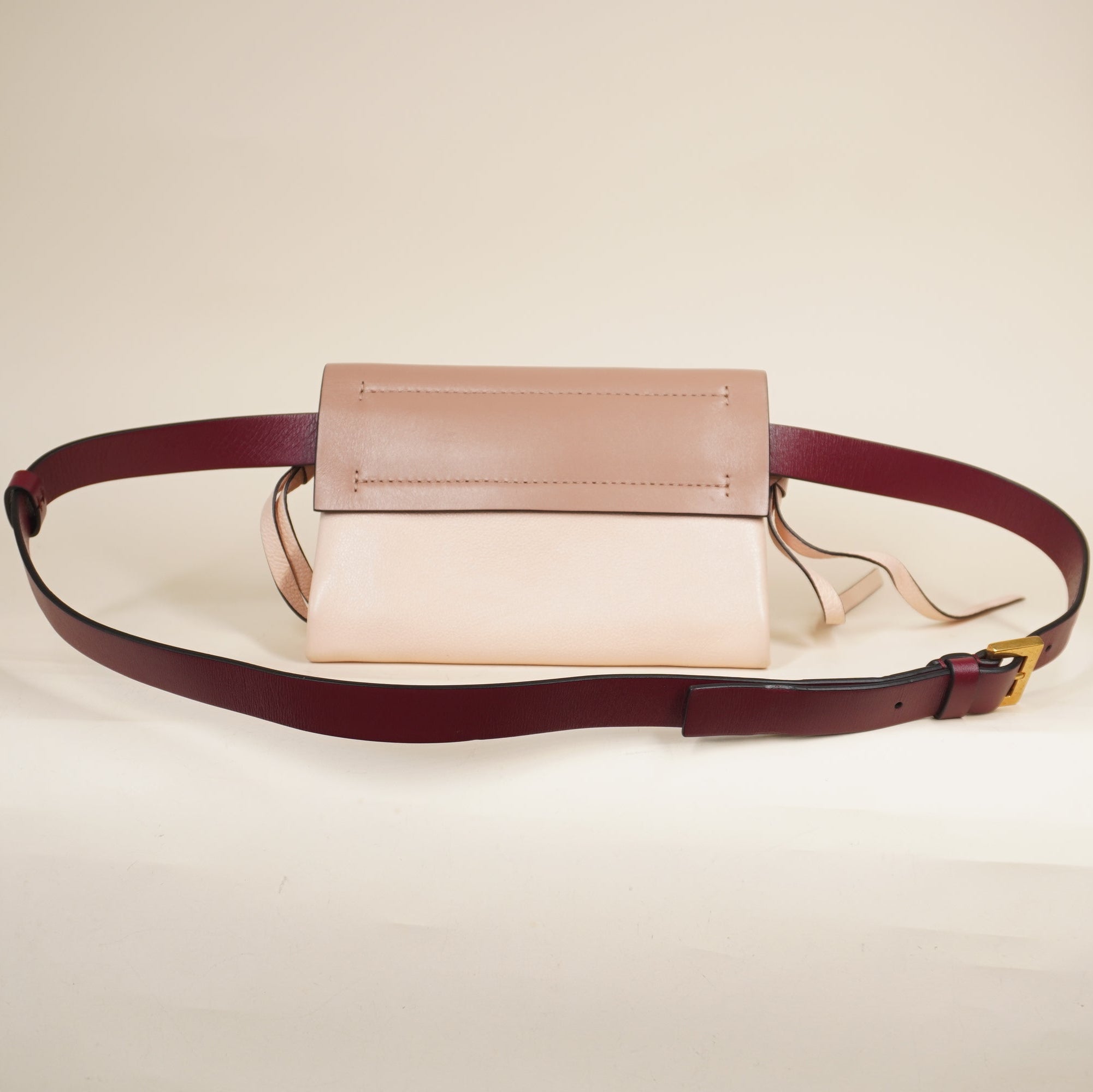 PRE-OWNED Smooth Calfskin Small VRing Belt Bag