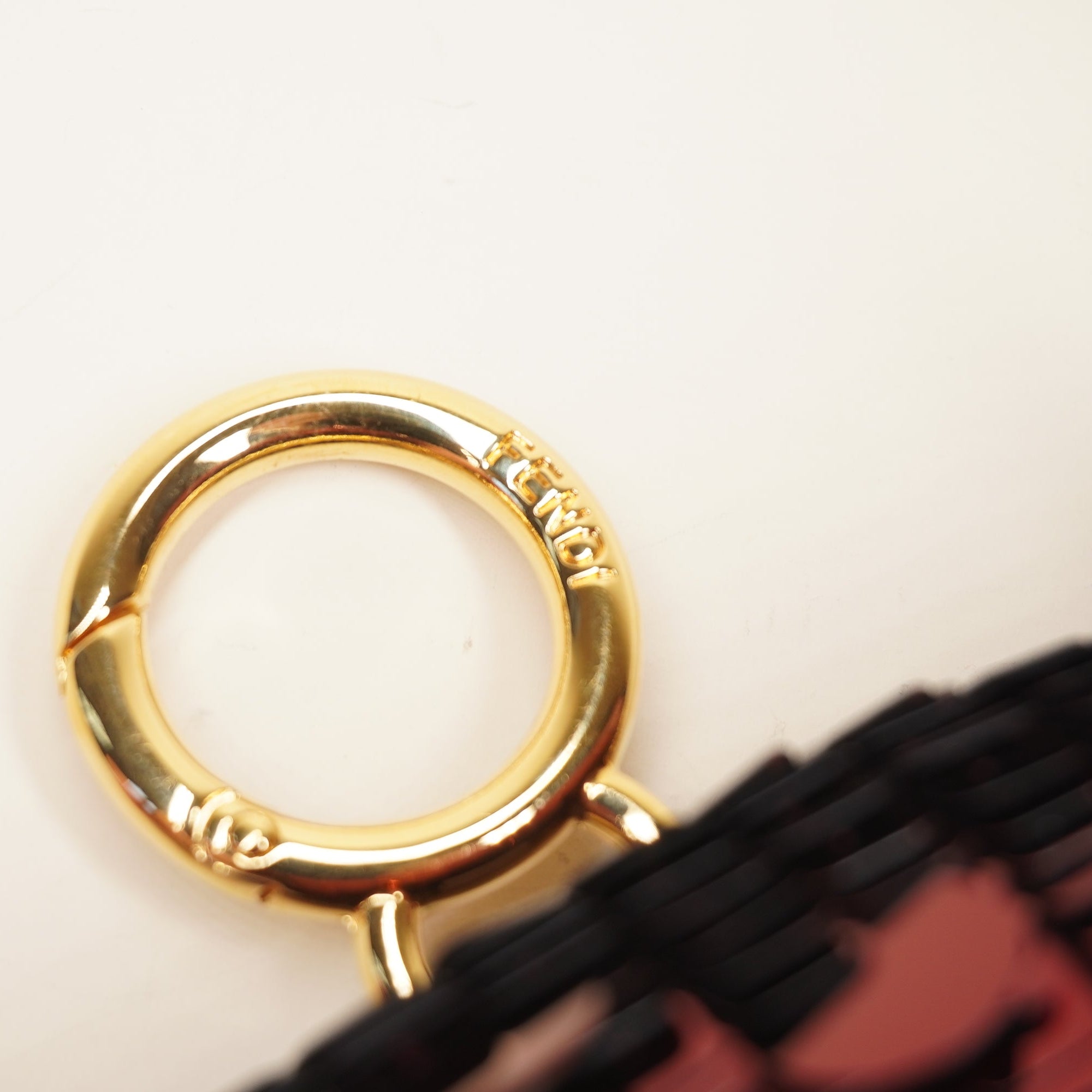 PRE-OWNED Chain Baguette Charm Bag Sequins Nano