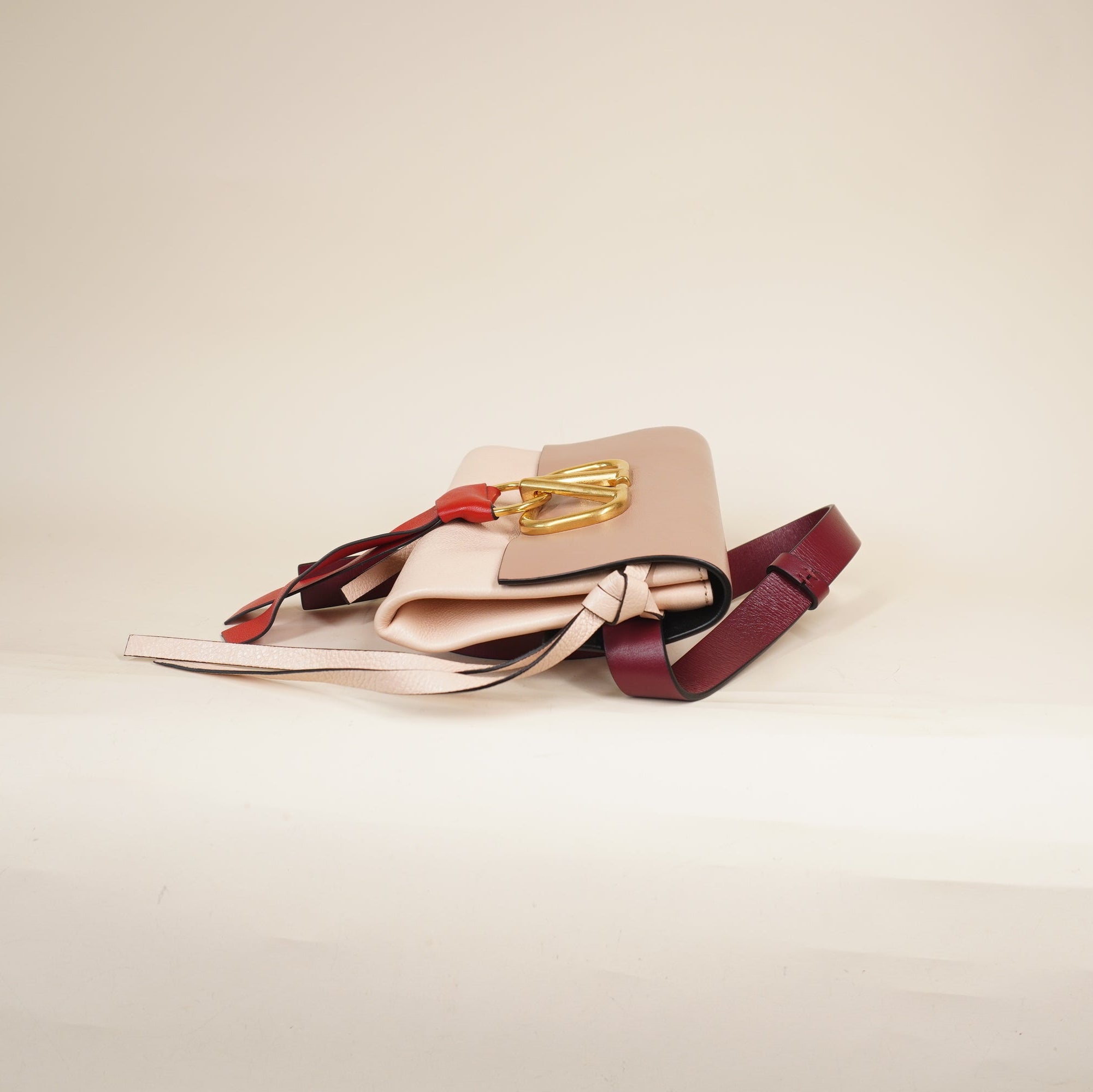 PRE-OWNED Smooth Calfskin Small VRing Belt Bag