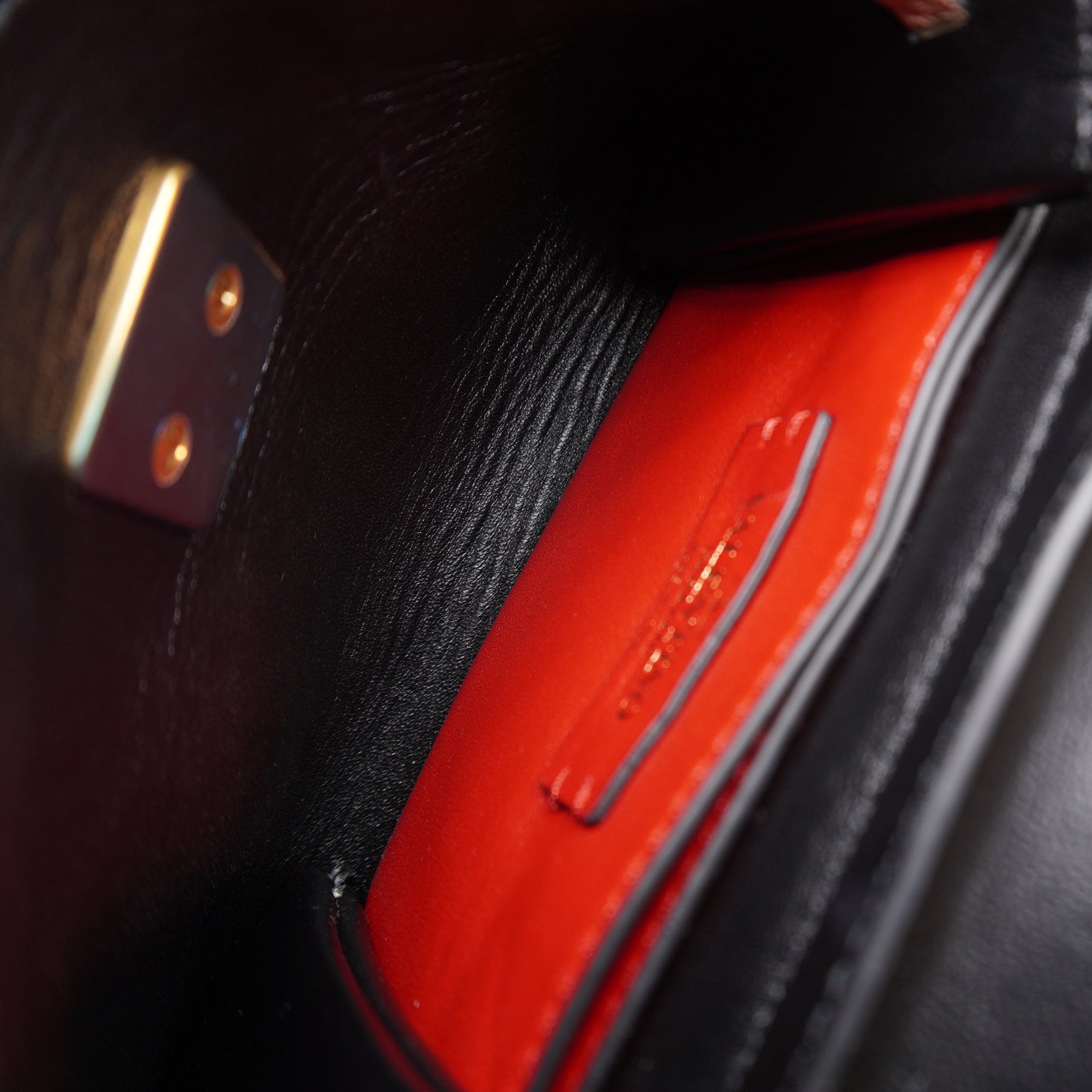 PRE-OWNED Smooth Calfskin Small VRing Belt Bag