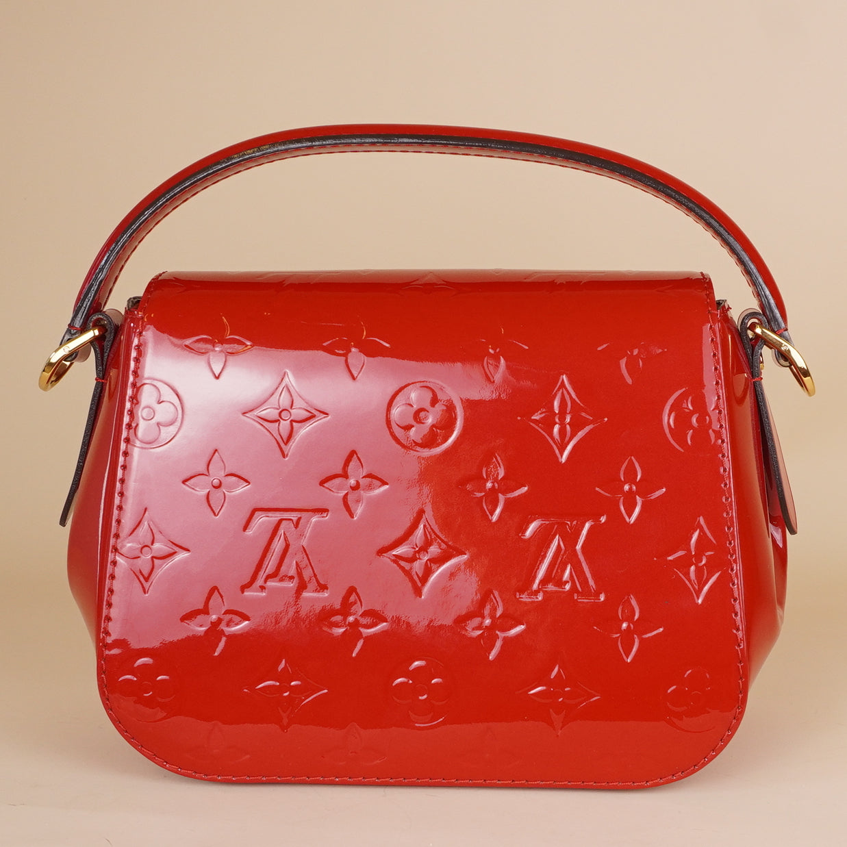 PRE-OWNED LV Cerise Monogram Vernis Pasadena Bag