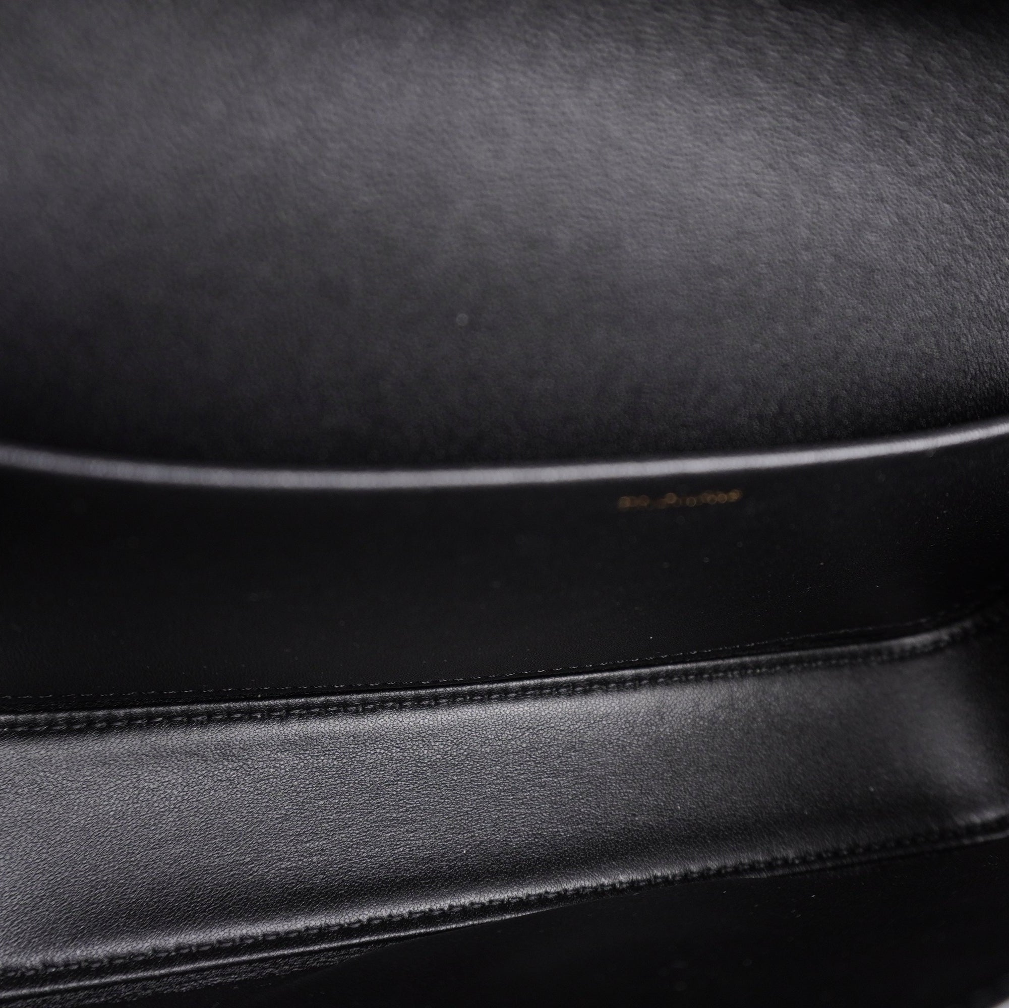 PRE-OWNED Black Shiny Triomphe Shoulder Bag