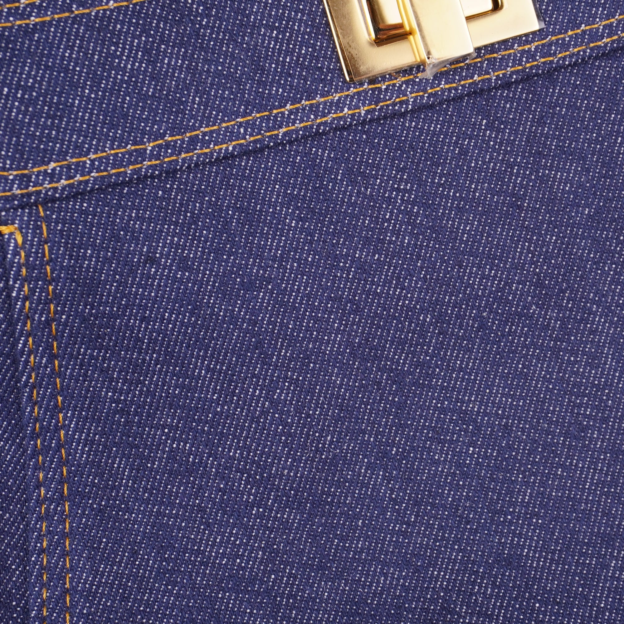 PRE-OWNED FF Peekaboo Denim Mini 2022