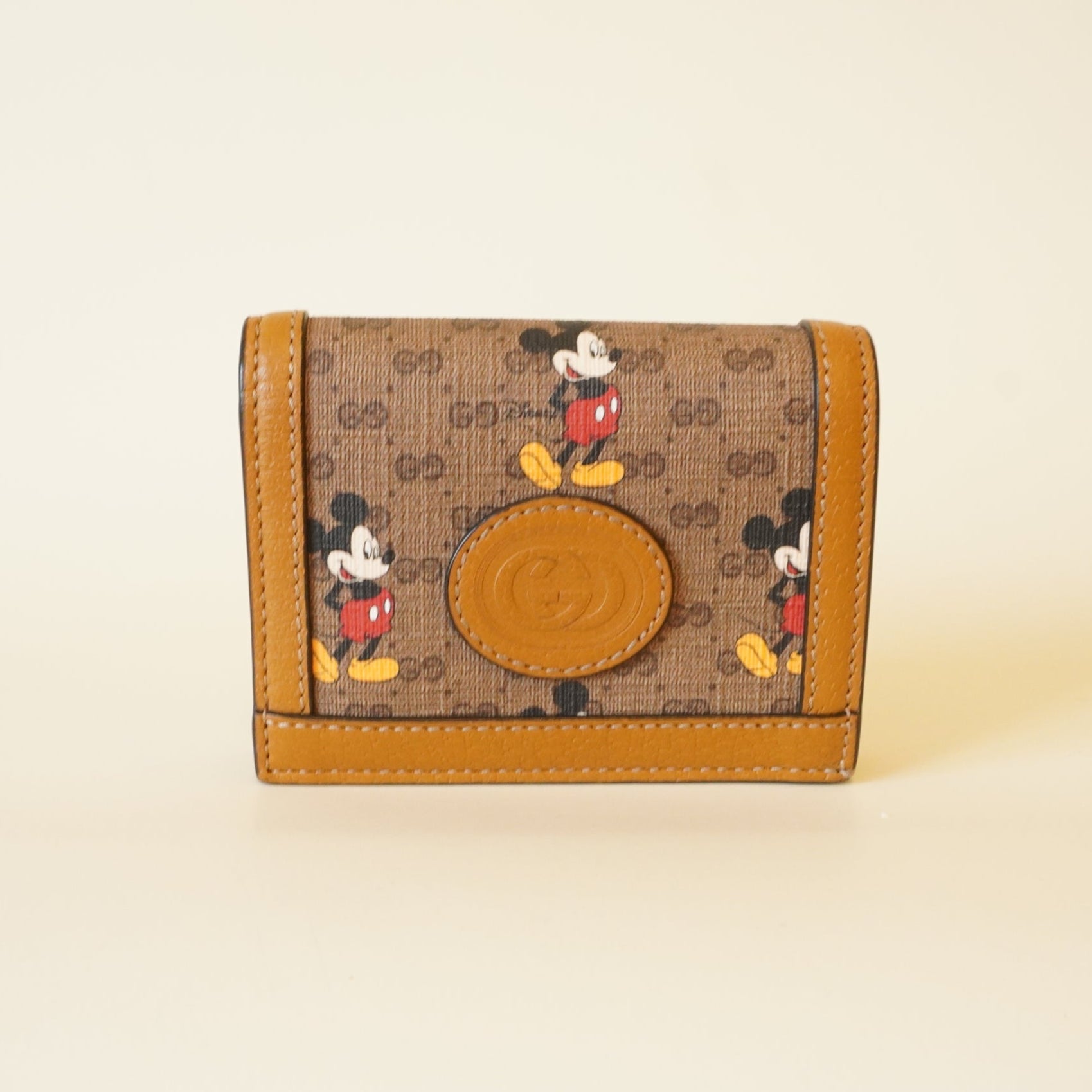 Portatarjetas Mini Vintage GG Supreme Monogram Mickey Mouse USADO x DISNEY