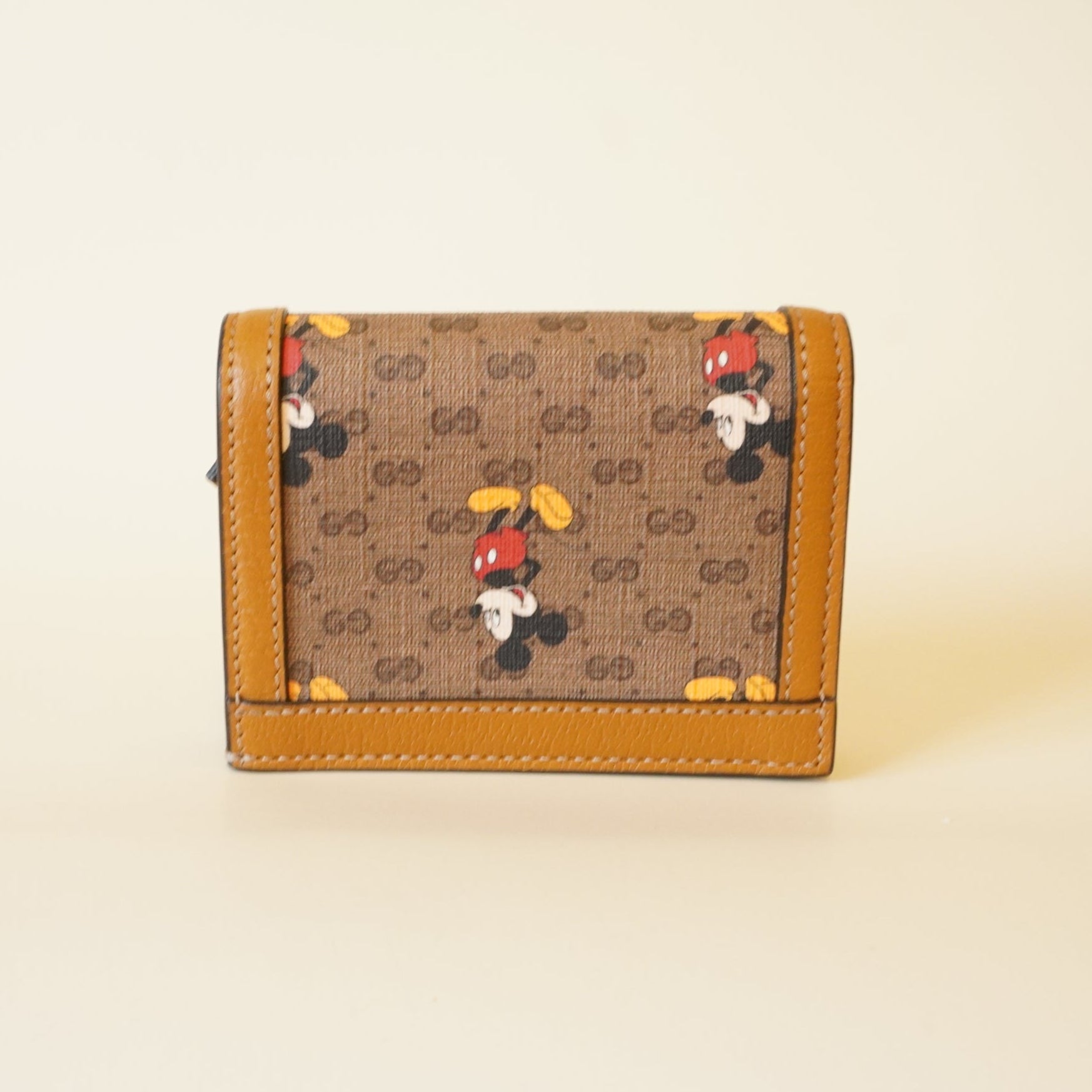 Portatarjetas Mini Vintage GG Supreme Monogram Mickey Mouse USADO x DISNEY