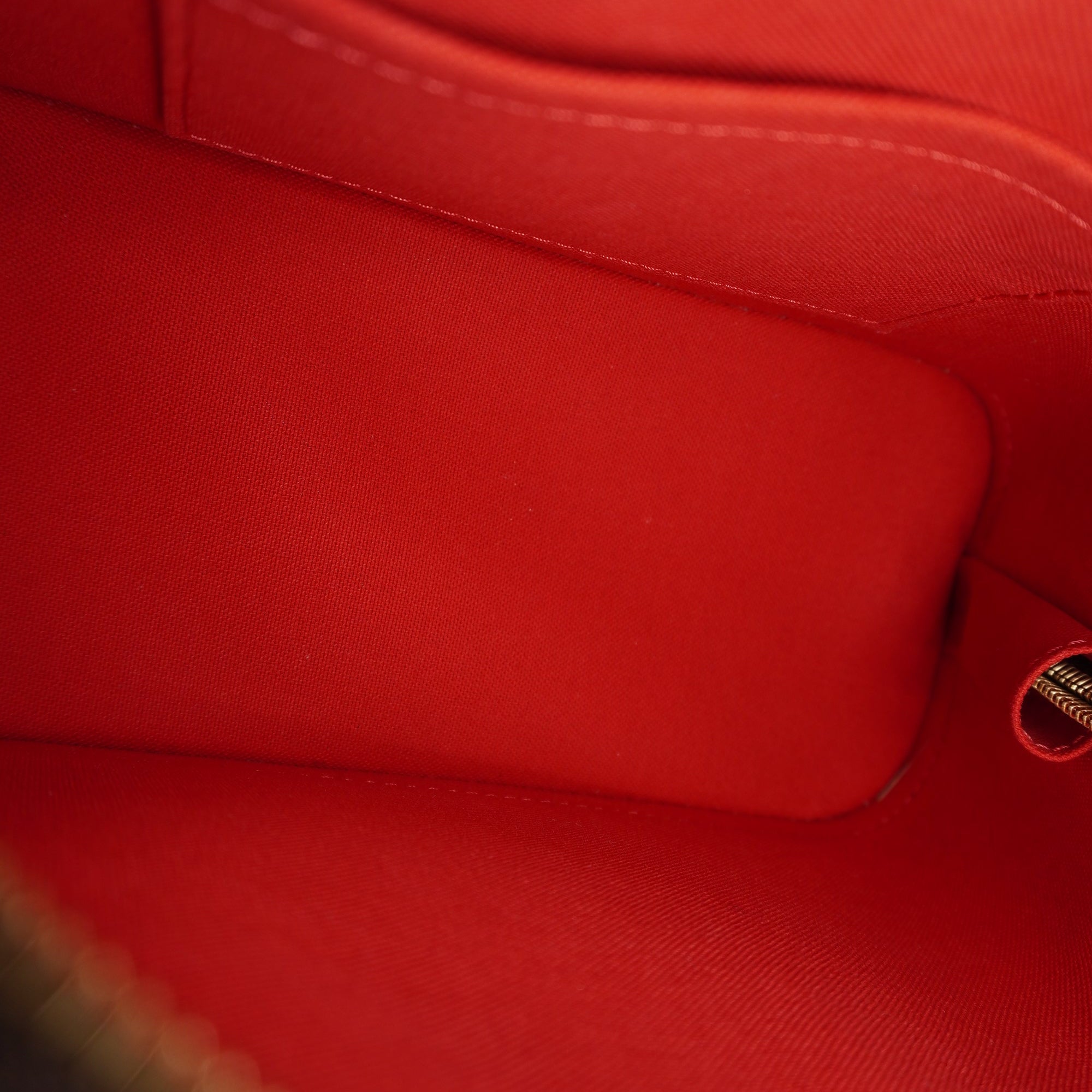 PRE-OWNED Damier Ebene Alma BB Shoulder Bag 