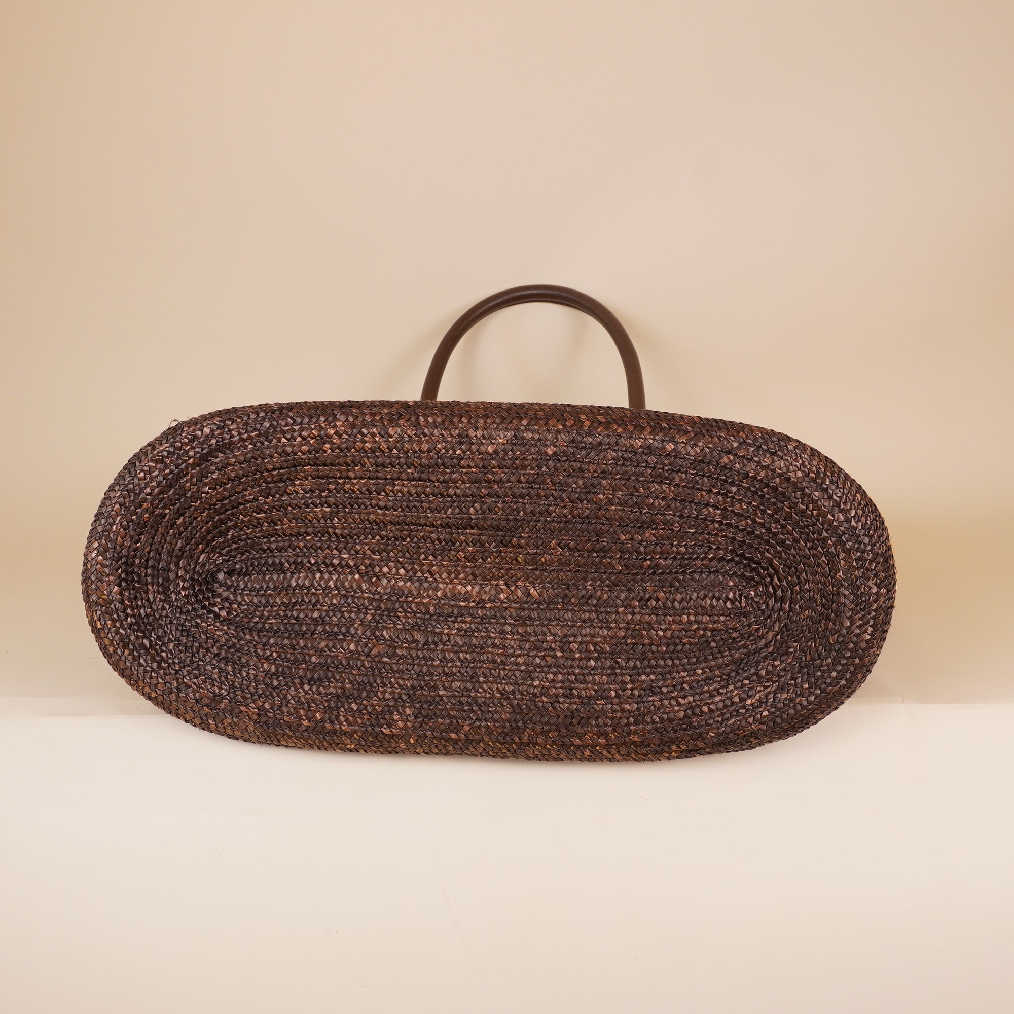 PRE-OWNED FF Beach Raffia Straw Coloured Brown Tote