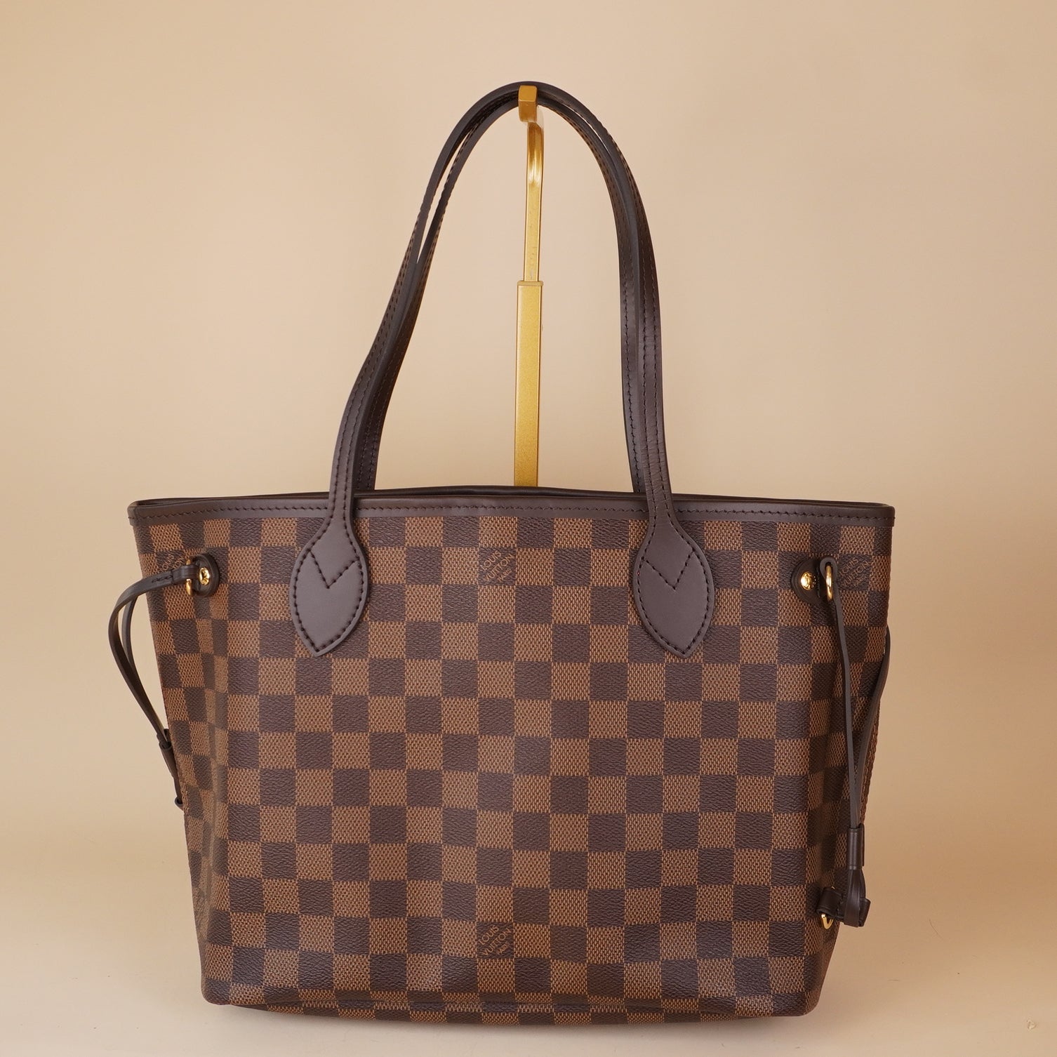 PRE-OWNED LV Neverfull NM Damier Ebene PM