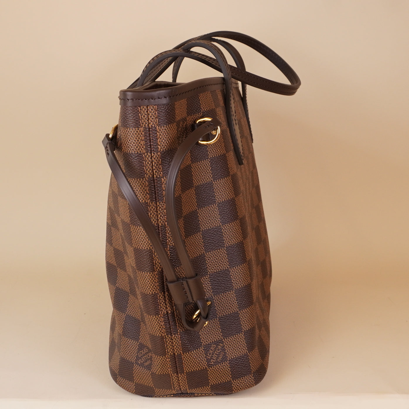 PRE-OWNED LV Neverfull NM Damier Ebene PM