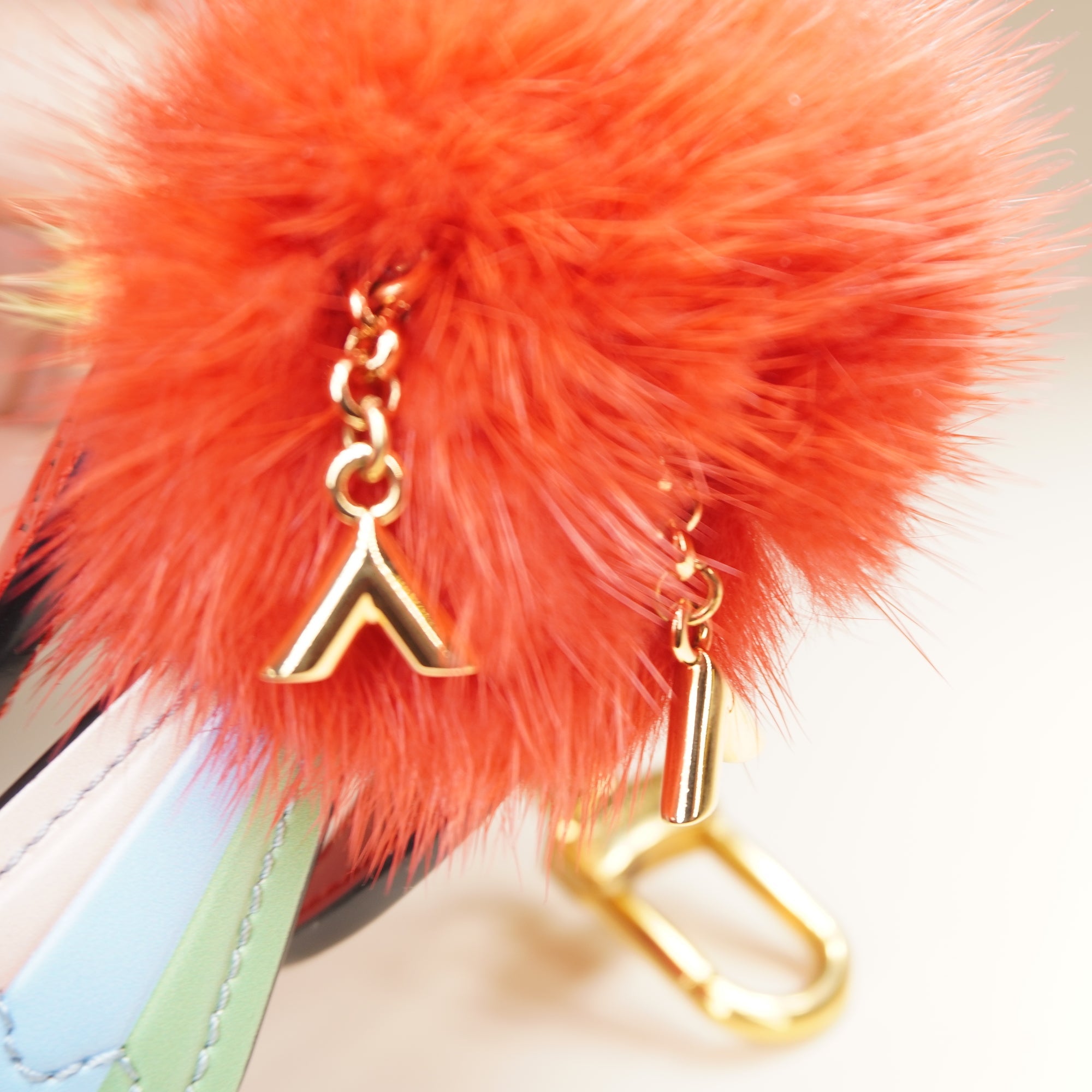 PRE-OWNED LV Traveling Bird Bag Charm Red