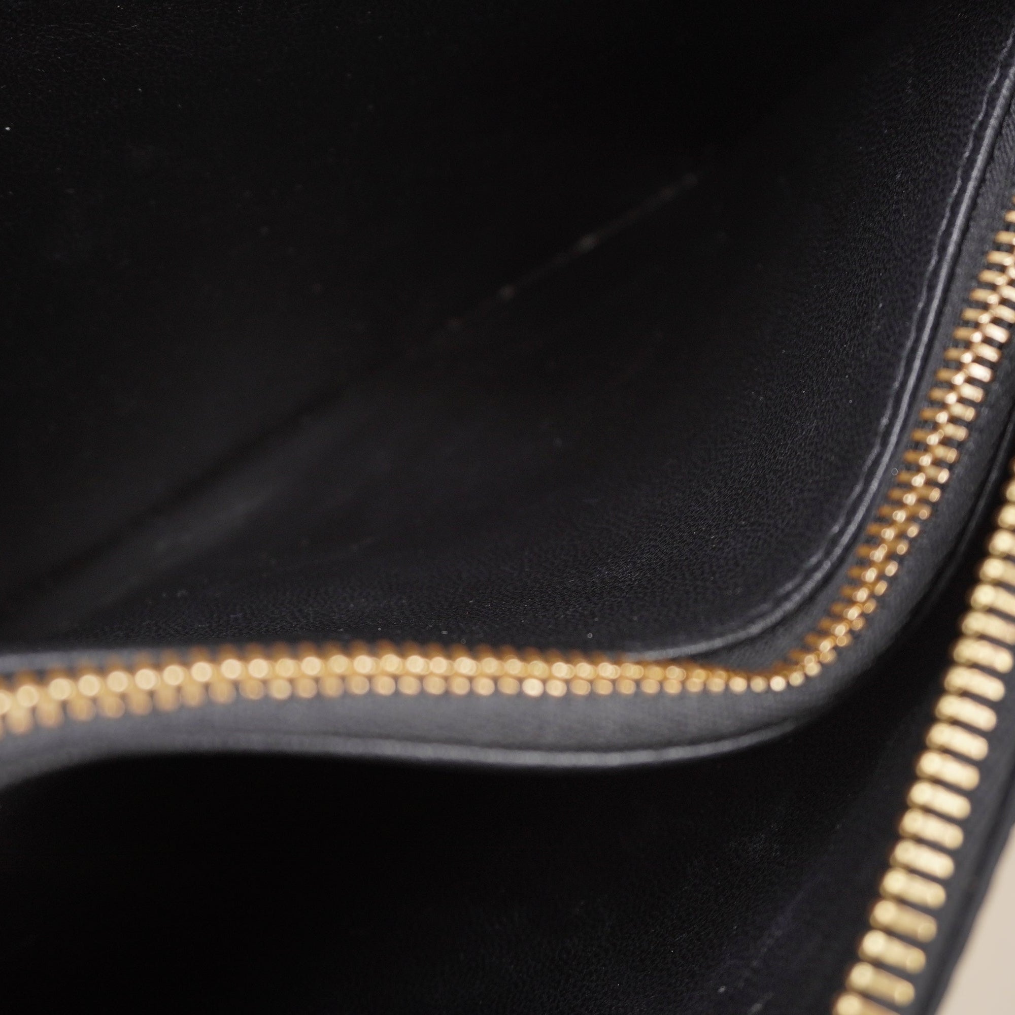 PRE-OWNED LV Black Satin Beaded Embroidered Monogram Coussin BB