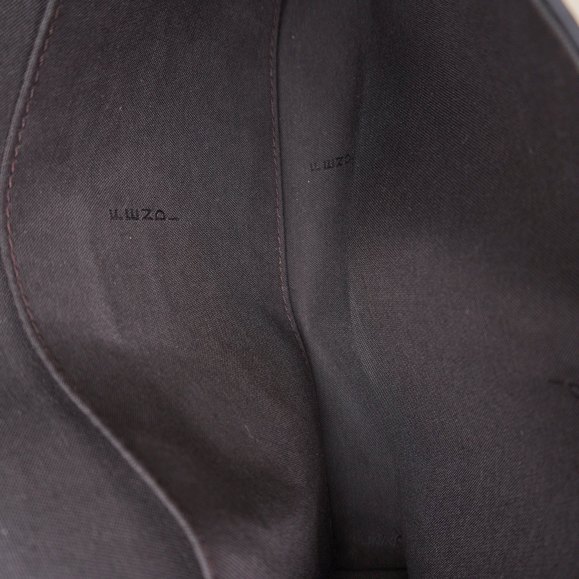 PRE-OWNED F is Fendi Envelope on Chain Zucca Embossed Leather Crossbody Bag