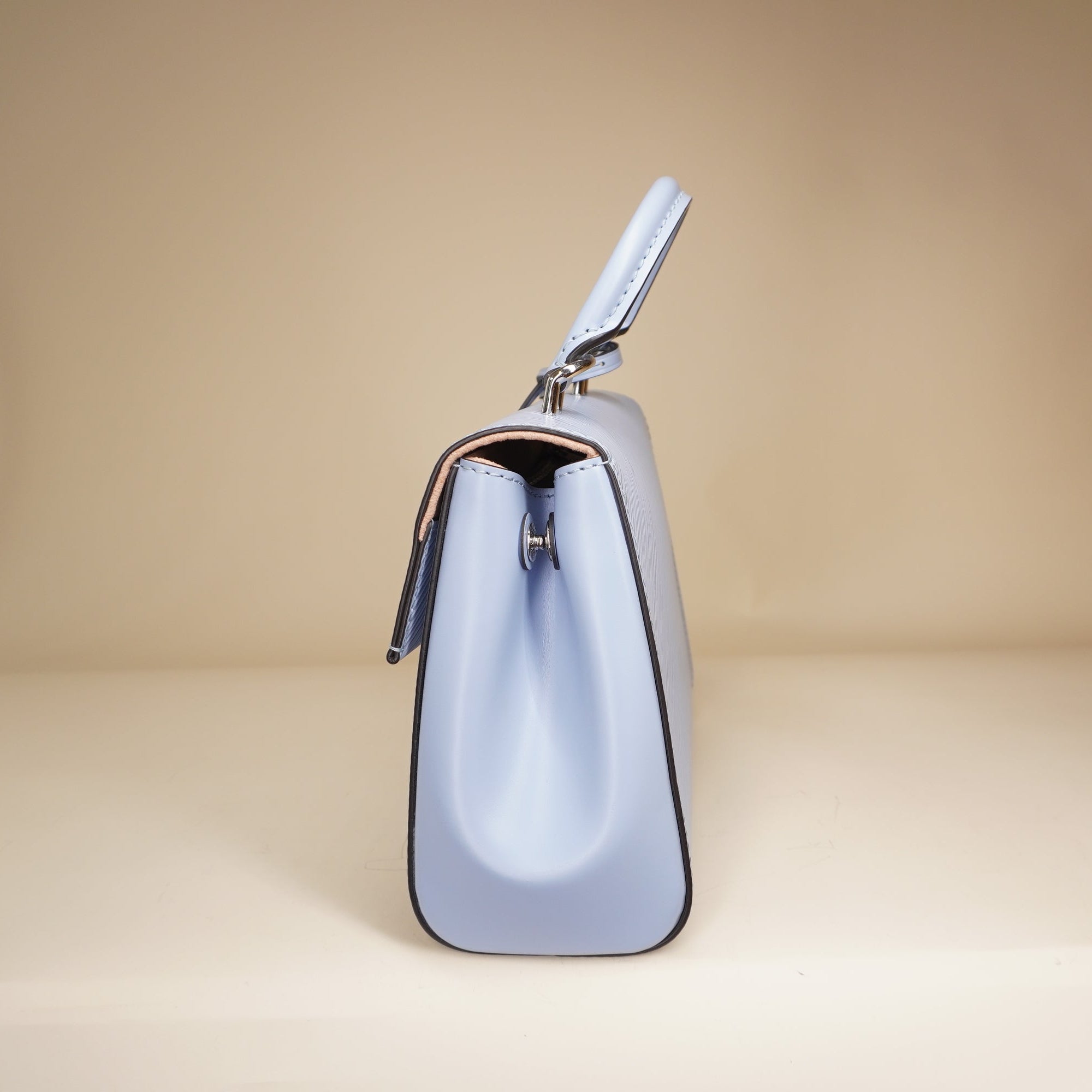 PRE-OWNED LV Baby Blue Cluny Mini Epi with Embroidered Strap Shoulder Bag