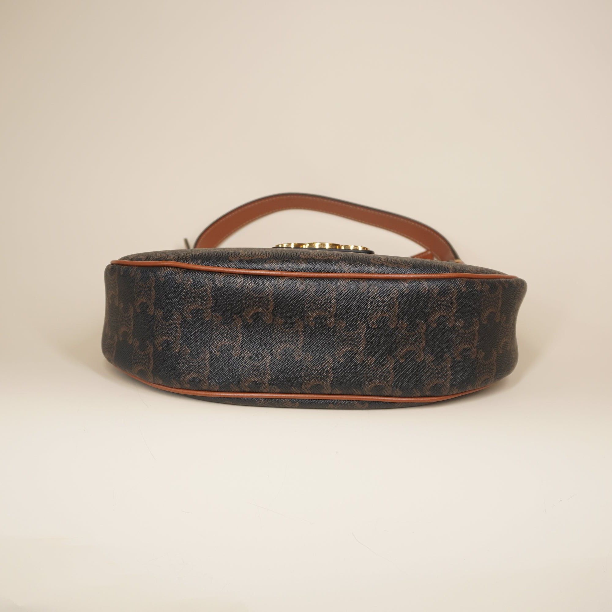 PRE-OWNED Medium Ava Triomphe Bag in Triomphe Canvas and Calfskin