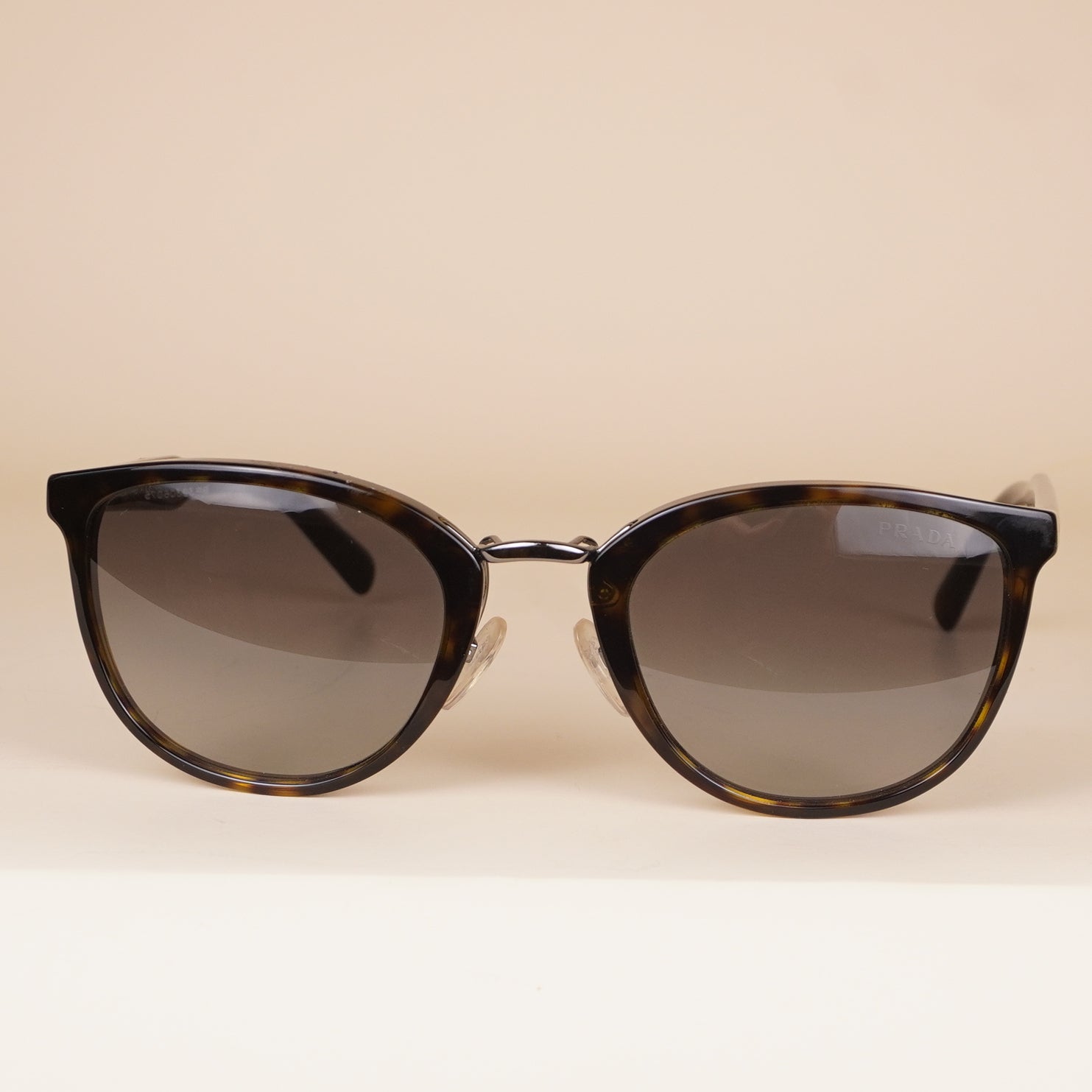 PRE-OWNED PR22SS Habana Tortoiseshell Round Sunglasses