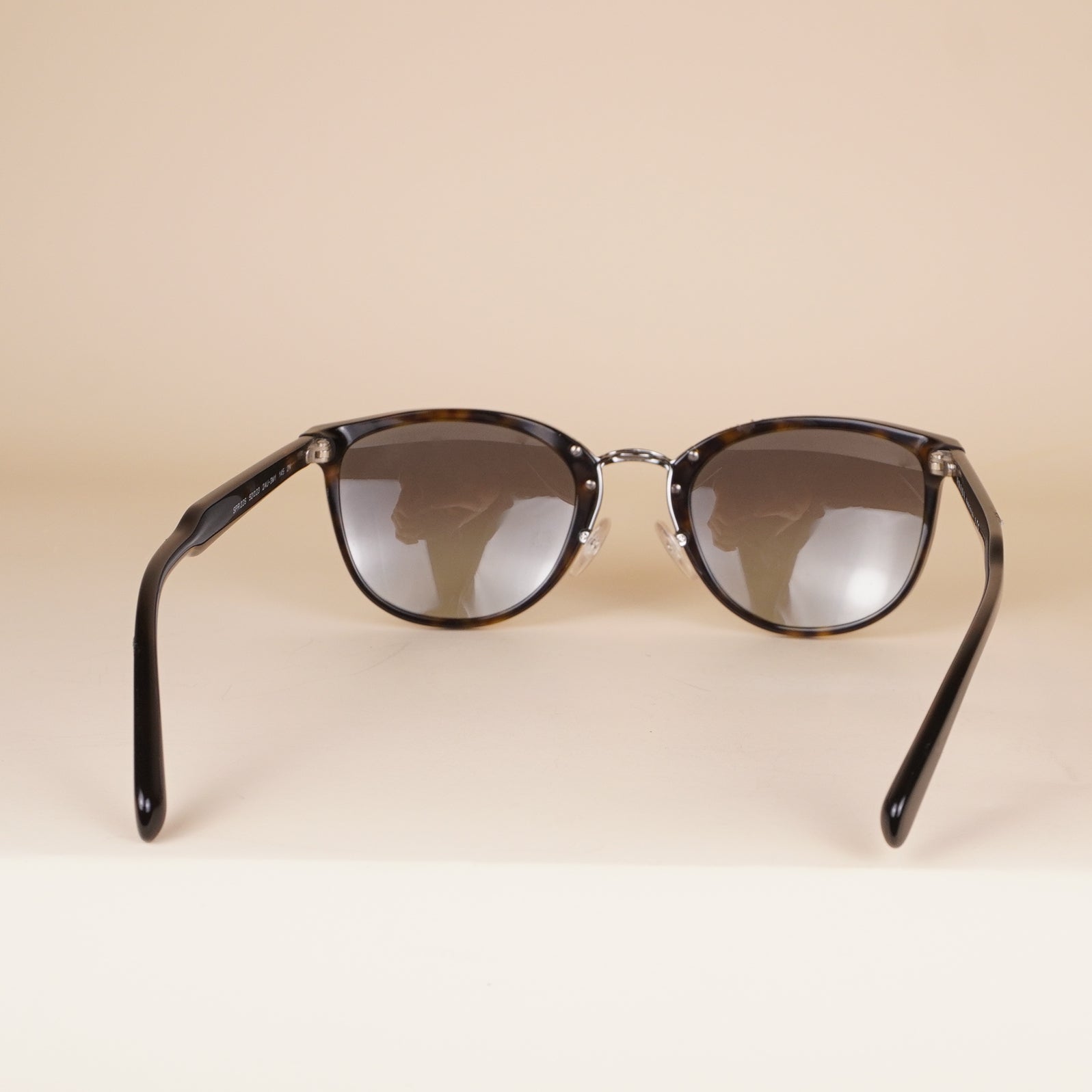 PRE-OWNED PR22SS Habana Tortoiseshell Round Sunglasses