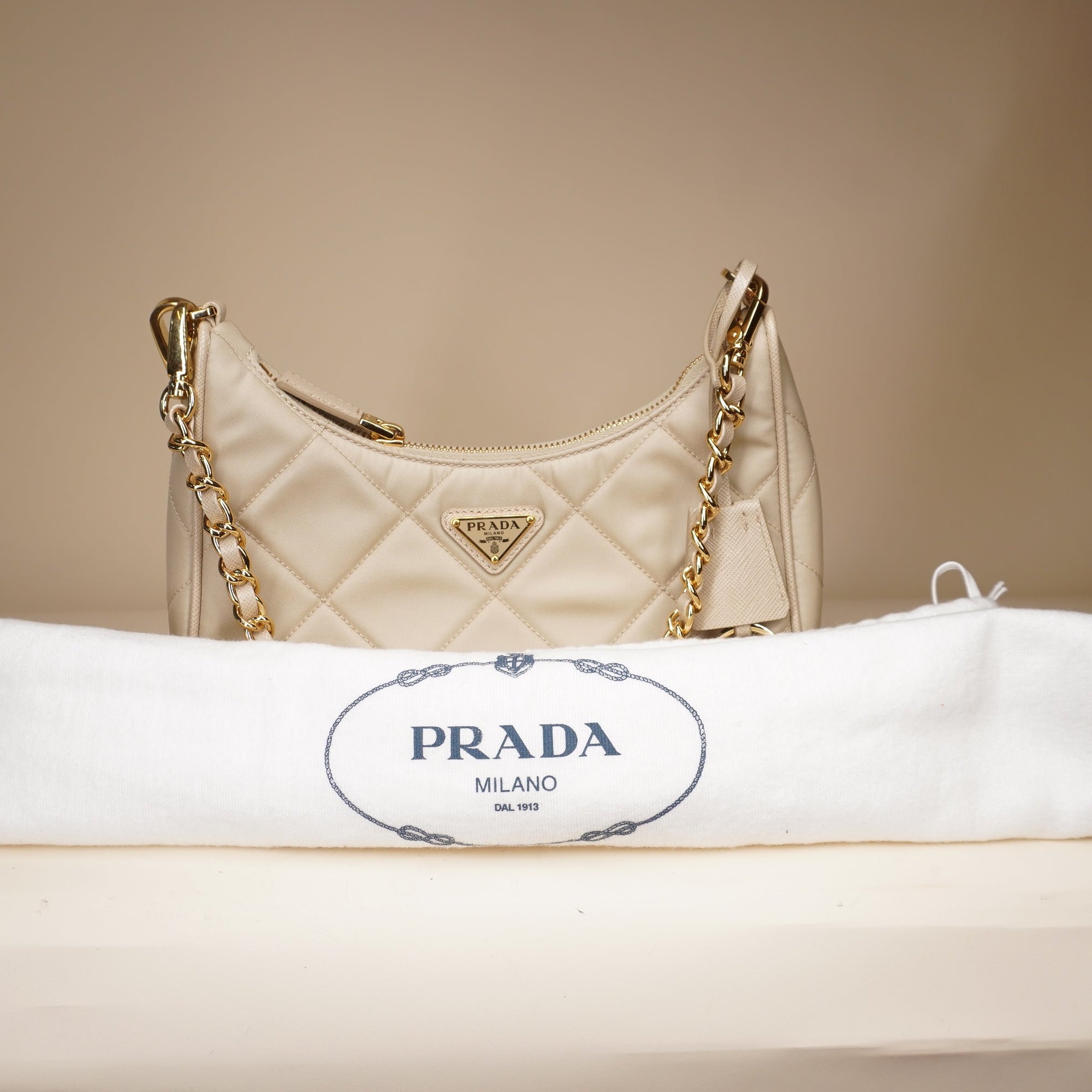 PRE-OWNED Re-Edition 1995 Chaîne Re-Nylon Shoulder Bag