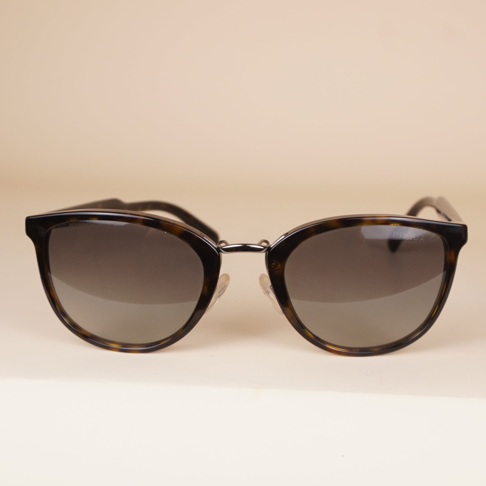 PRE-OWNED PR22SS Habana Tortoiseshell Round Sunglasses
