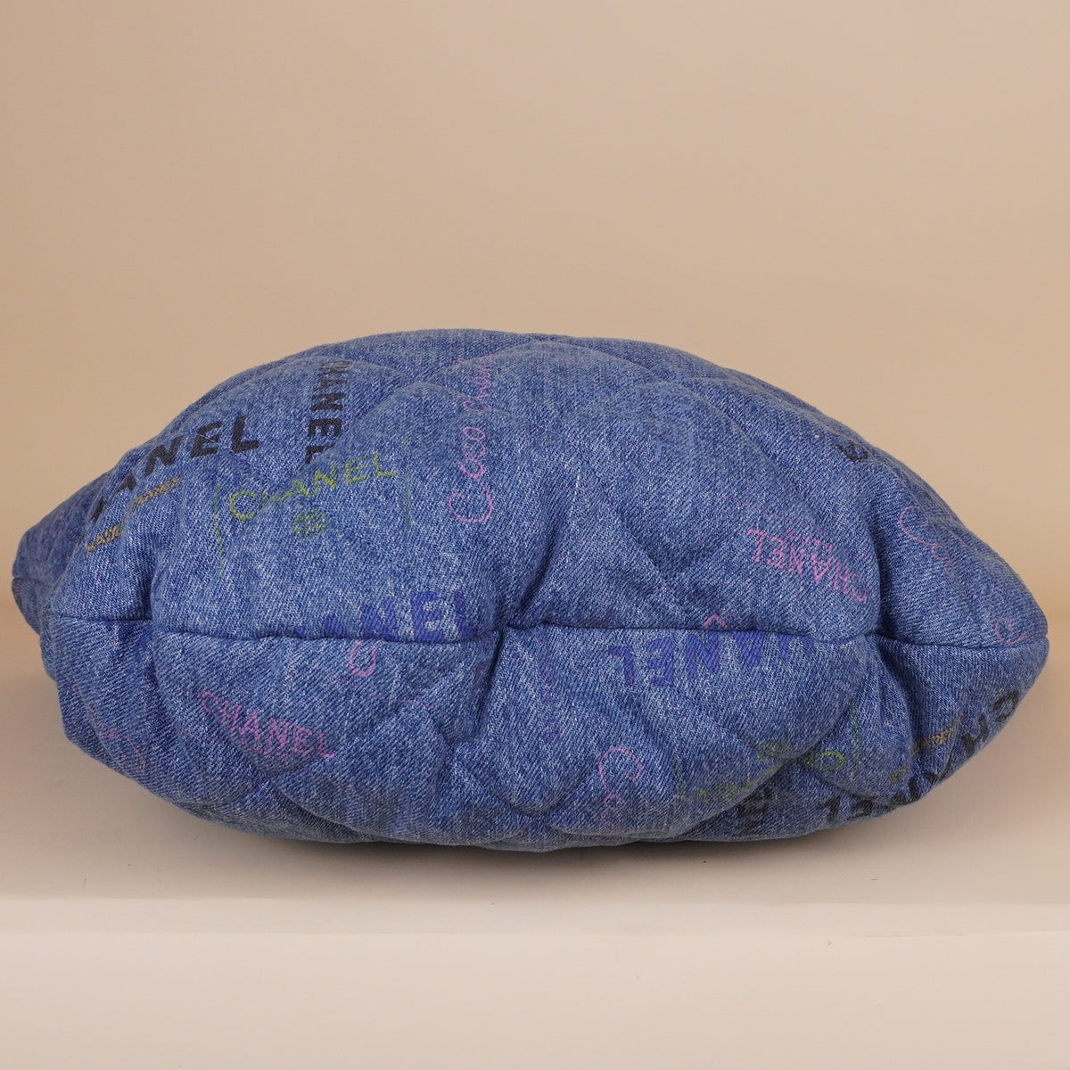 PRE-OWNED CC 2022 Denim Mood Hobo Bag