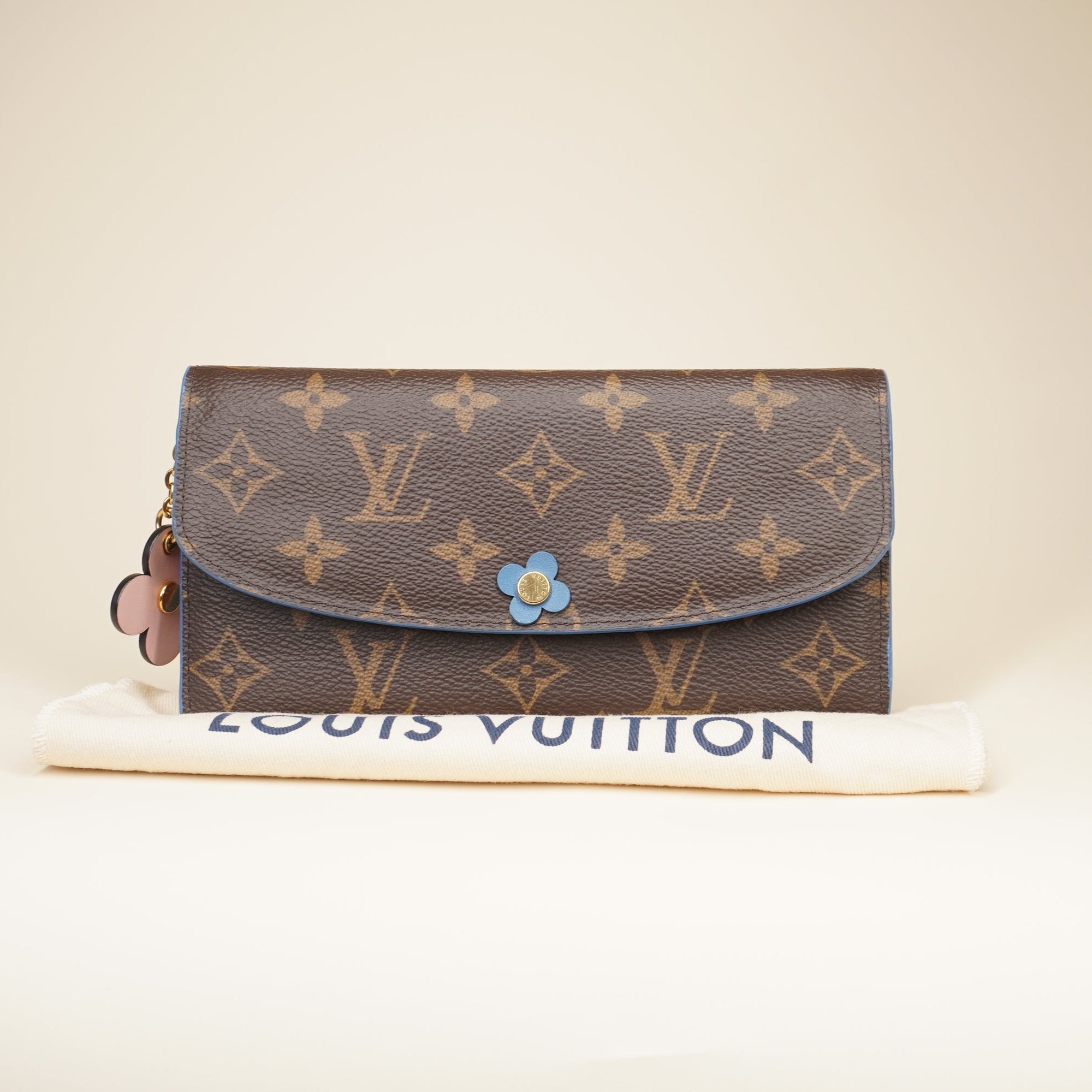  PRE-OWNED LV Monogram Canvas Emilie Wallet