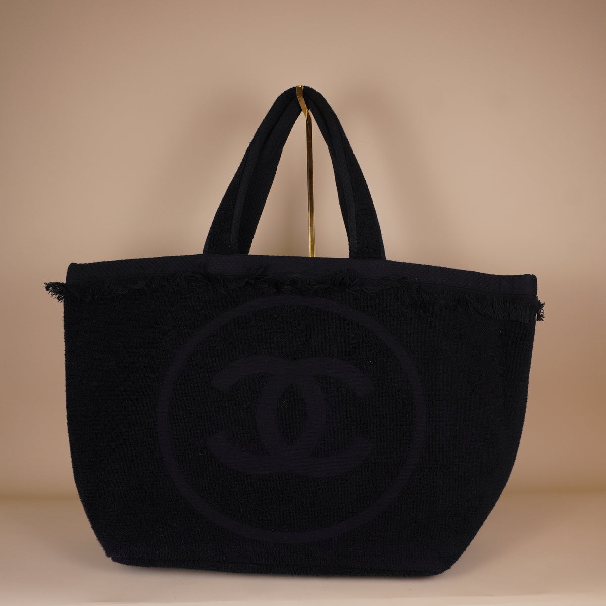PRE-OWNED CC Terry Cloth Beach Tote