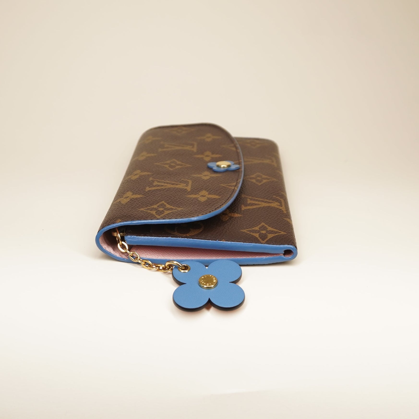  PRE-OWNED LV Monogram Canvas Emilie Wallet